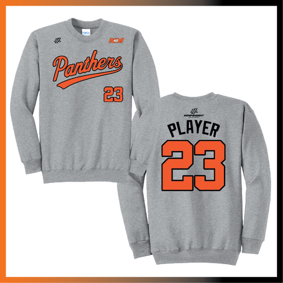 Bustamante 14U Script Logo Cotton/Poly Crewneck Sweatshirt