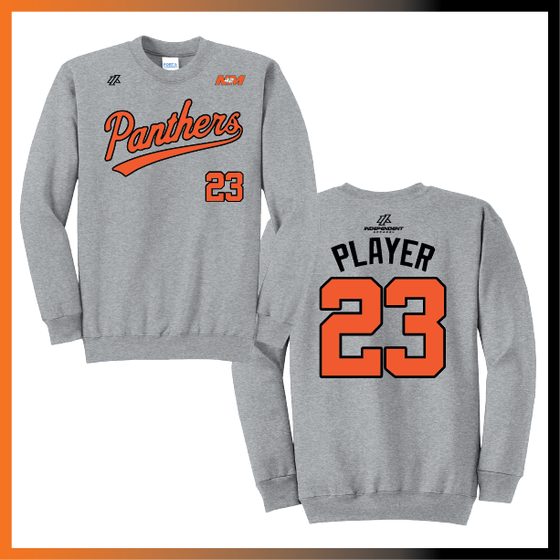 Bustamante 14U Script Logo Cotton/Poly Crewneck Sweatshirt