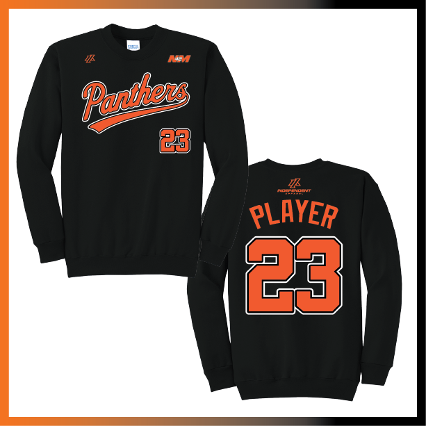 Bustamante 14U Script Logo Cotton/Poly Crewneck Sweatshirt