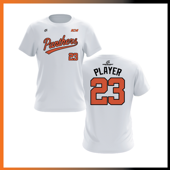 Bustamante 14U Panthers Script Short Sleeve Shirt