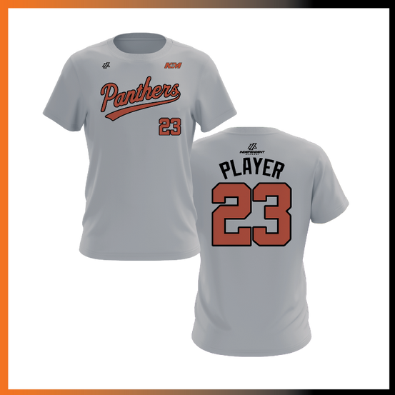 Bustamante 14U Panthers Script Short Sleeve Shirt