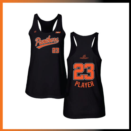 Bustamante 14U Panthers Script Logo Women's Tank Top