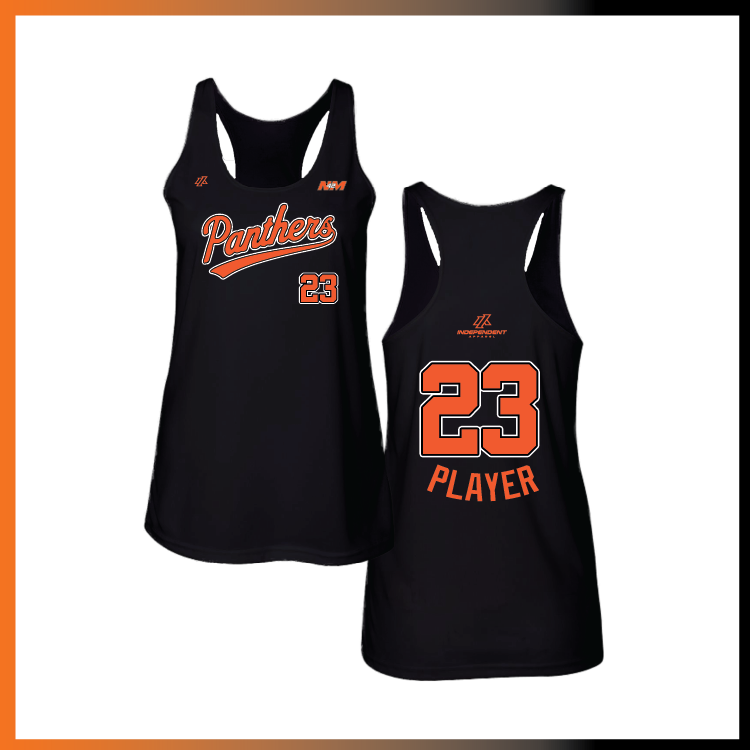 Bustamante 14U Panthers Script Logo Women's Tank Top