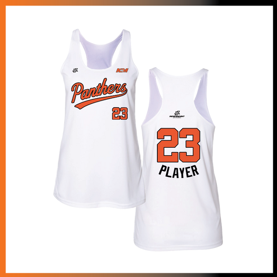 Bustamante 14U Panthers Script Logo Women's Tank Top