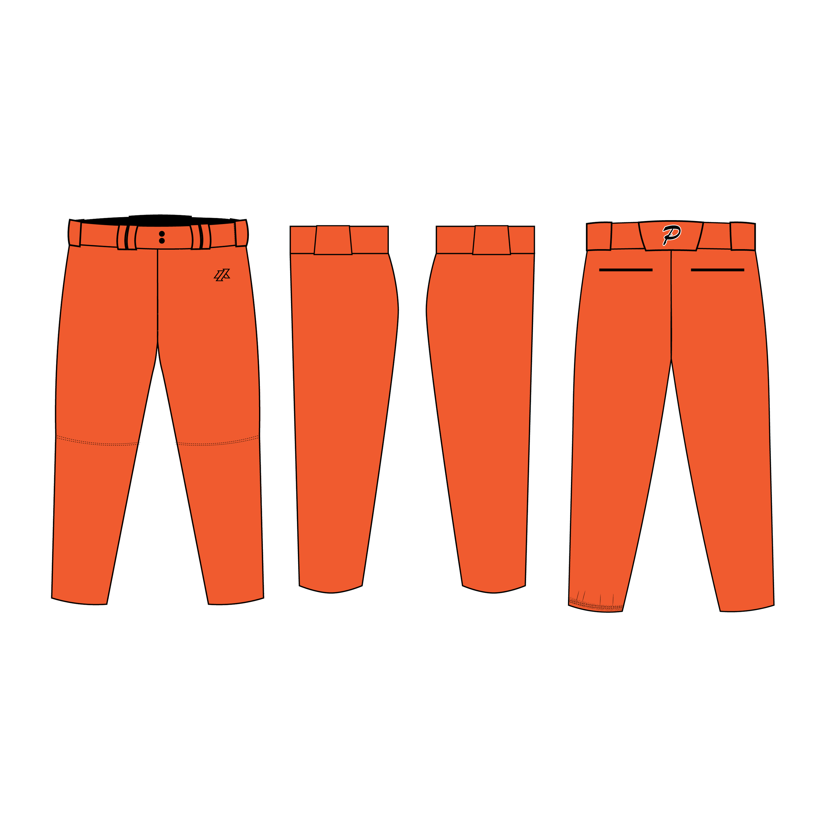 Perlman 7U Orange Pants/Knickers