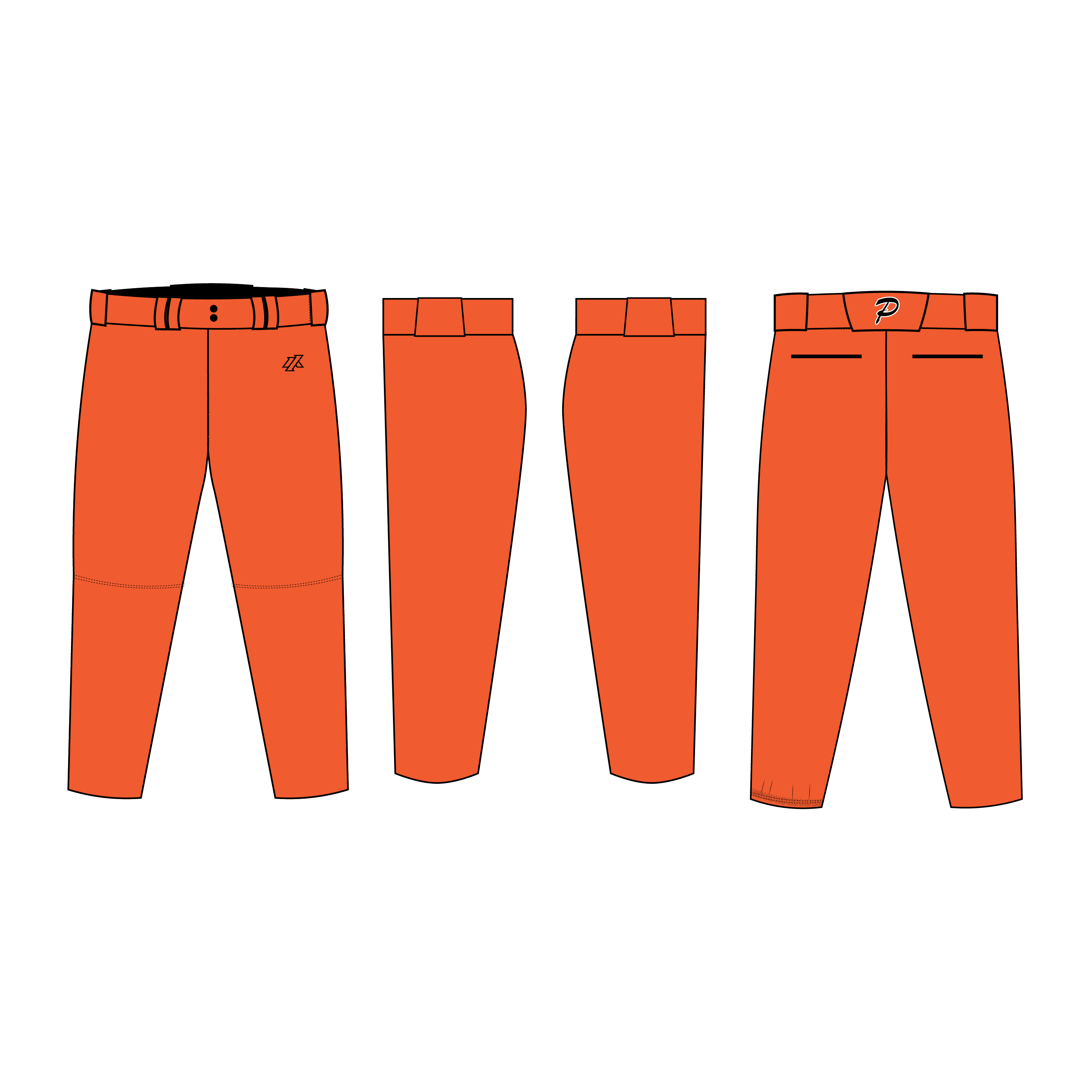 Perlman 7U Orange Pants/Knickers