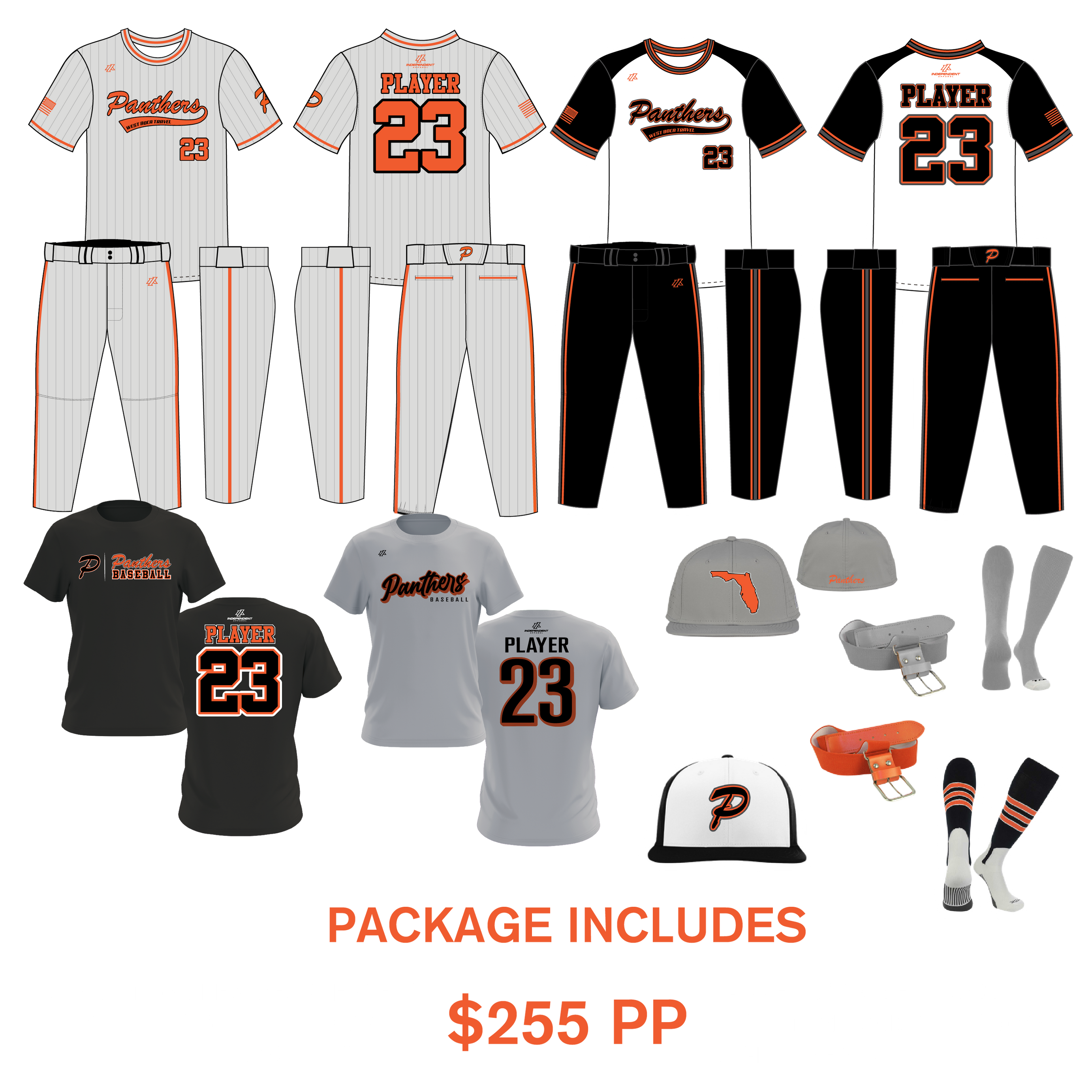 Panthers Riggio 9U Fall 2026 New Uniform Package