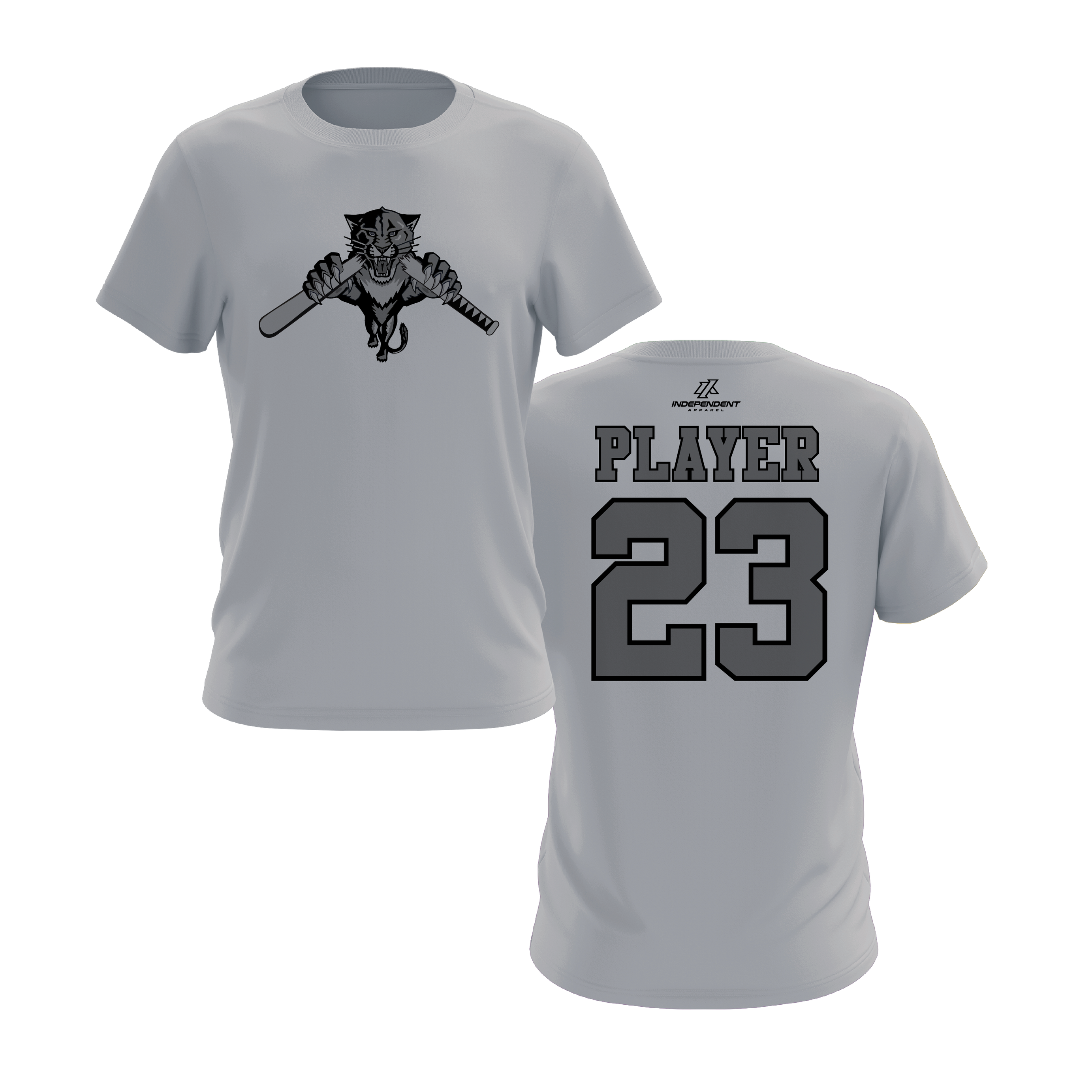 Dolman 10U Greyed Out Panther Short Sleeve Shirt