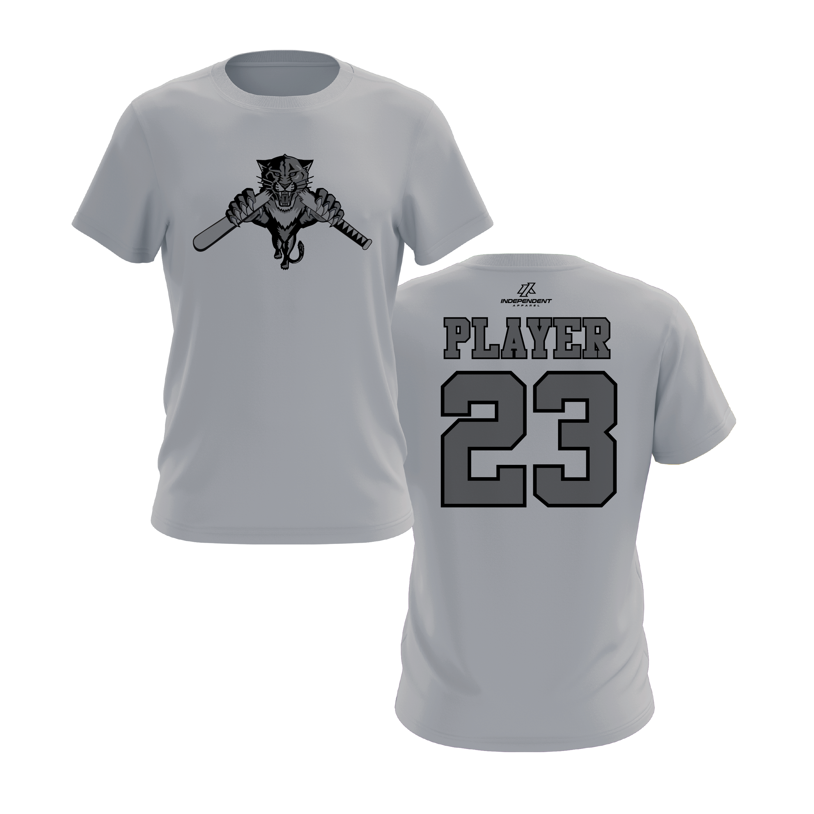 Dolman 10U Greyed Out Panther Short Sleeve Shirt