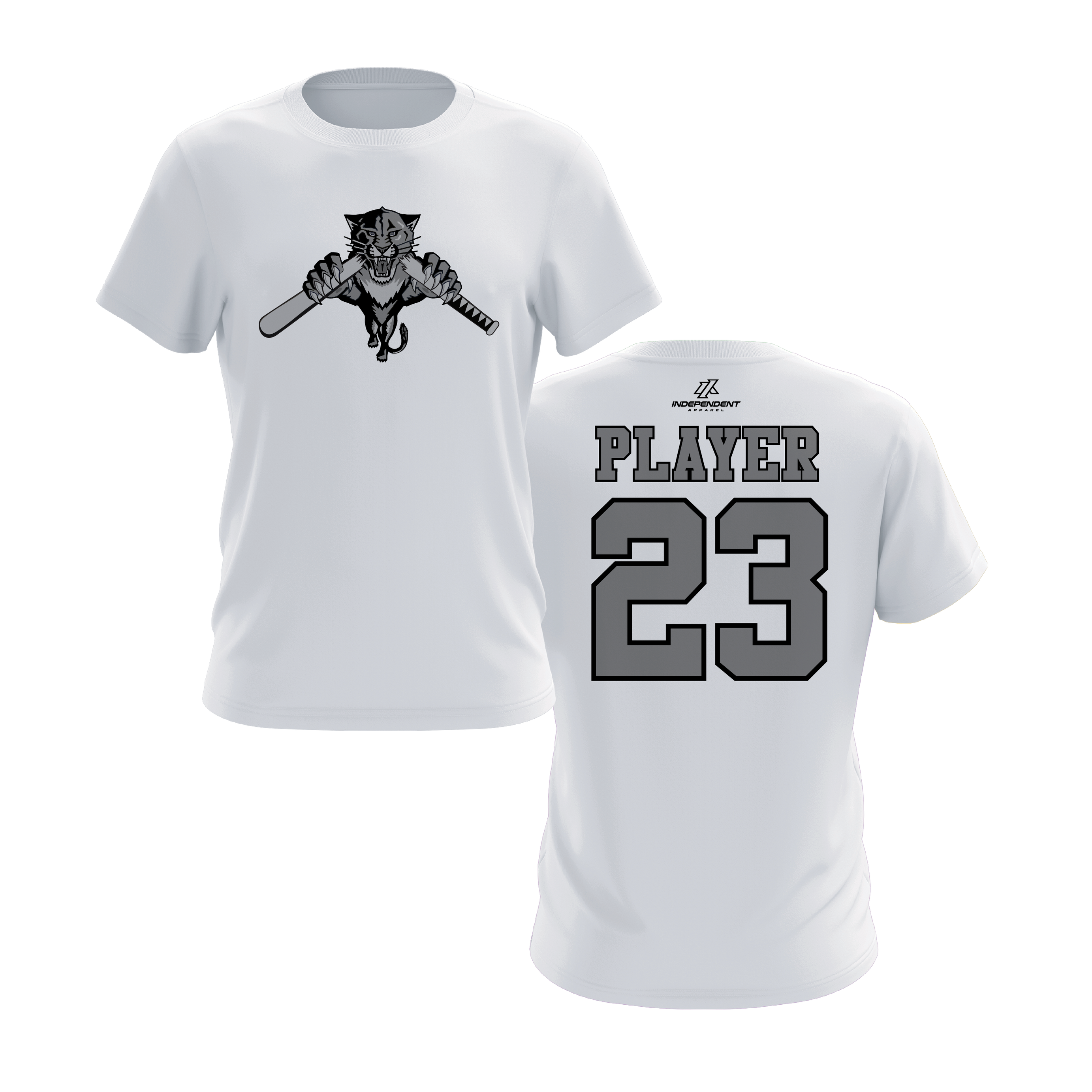Dolman 10U Greyed Out Panther Short Sleeve Shirt