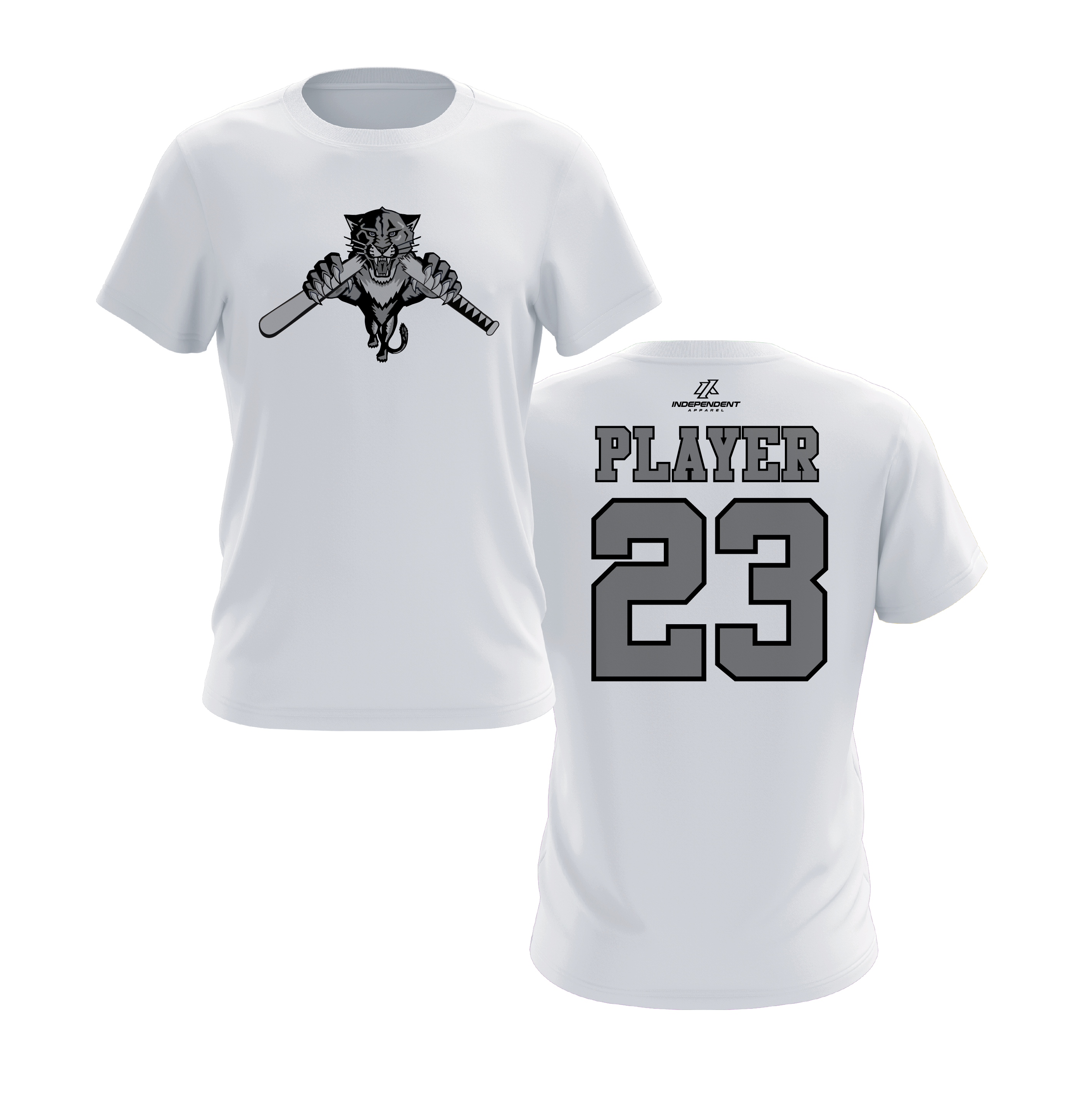 Dolman 10U Greyed Out Panther Short Sleeve Shirt
