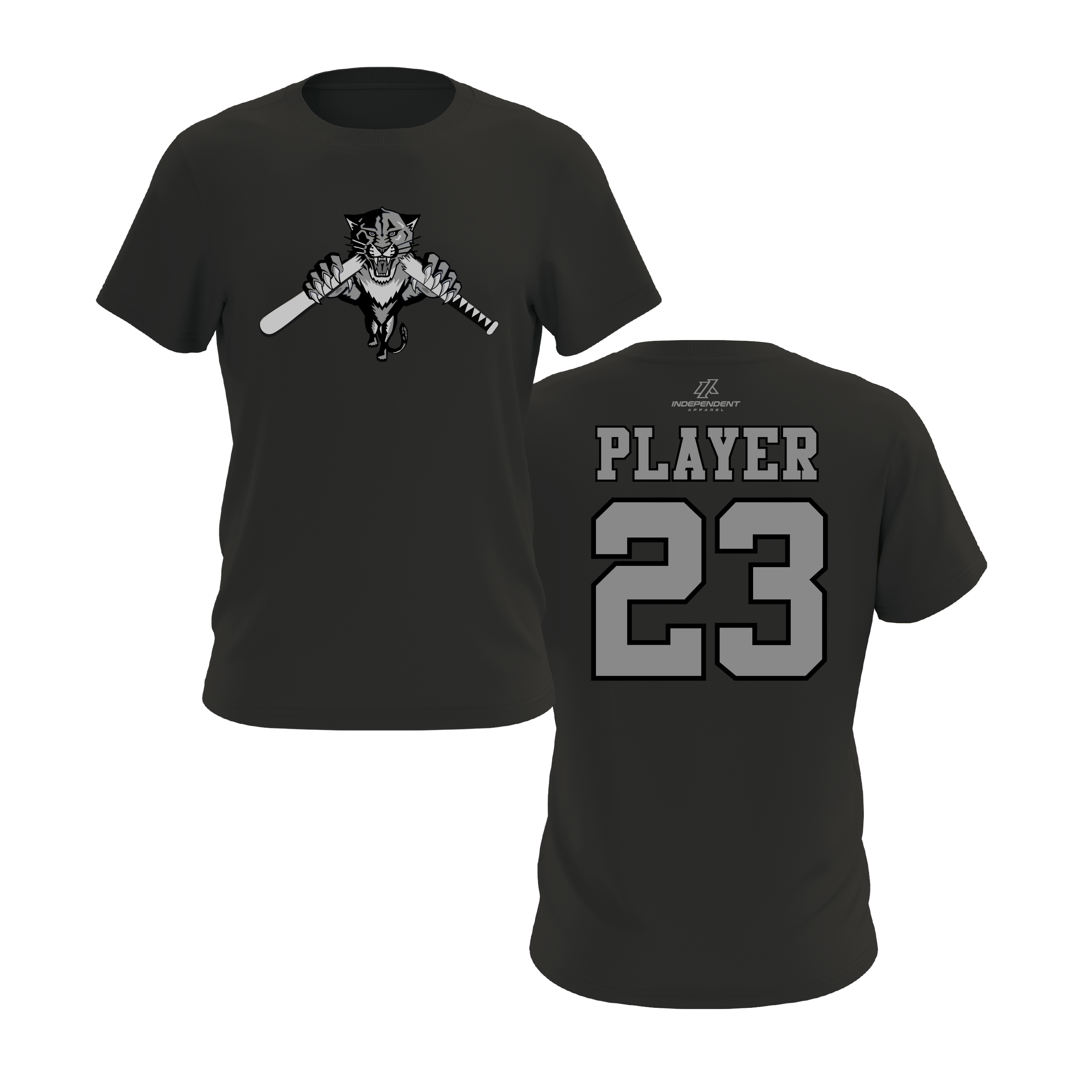 Dolman 10U Greyed Out Panther Short Sleeve Shirt