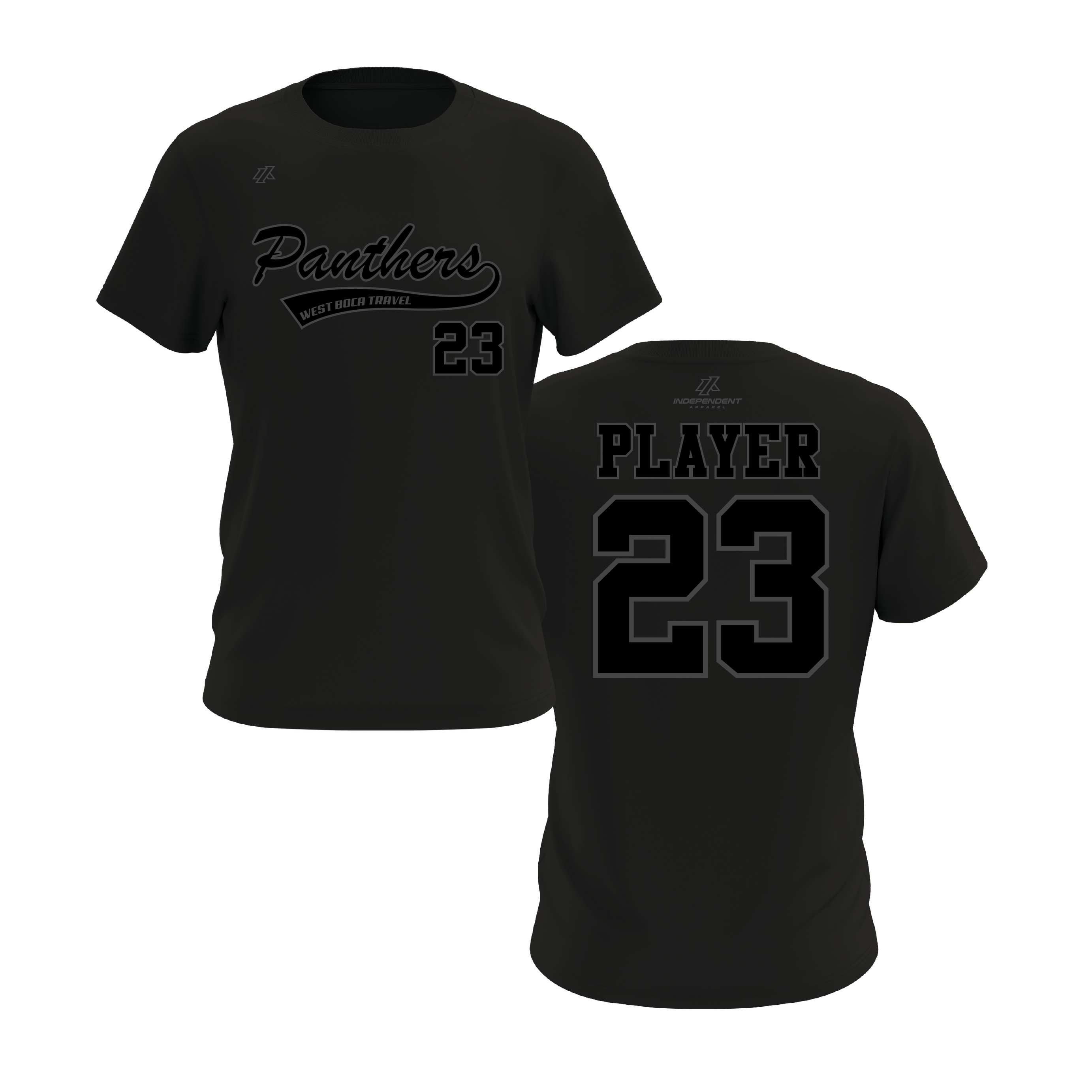 Dolman 10U Blackout Logo Black Short Sleeve Shirt