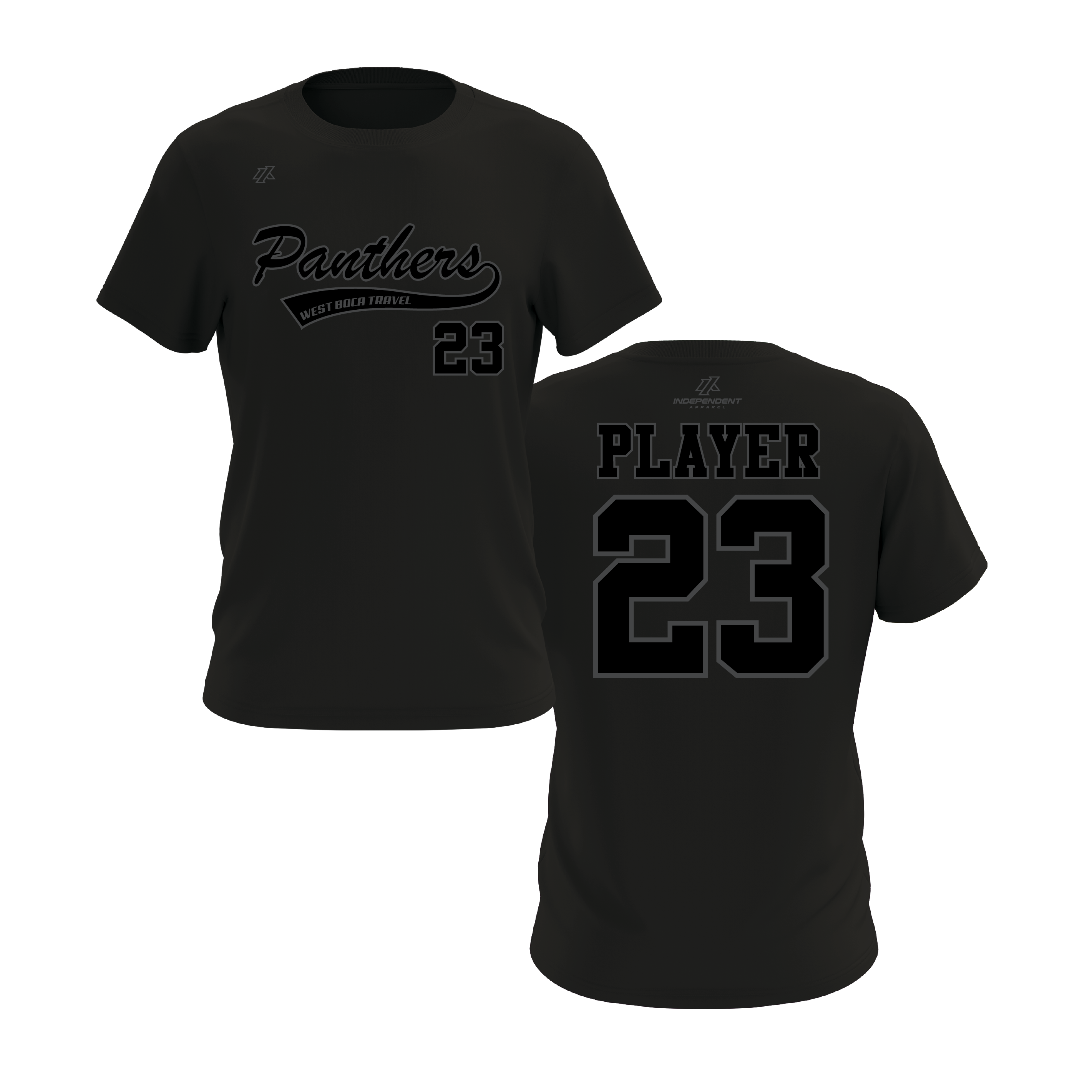 Dolman 10U Blackout Logo Black Short Sleeve Shirt