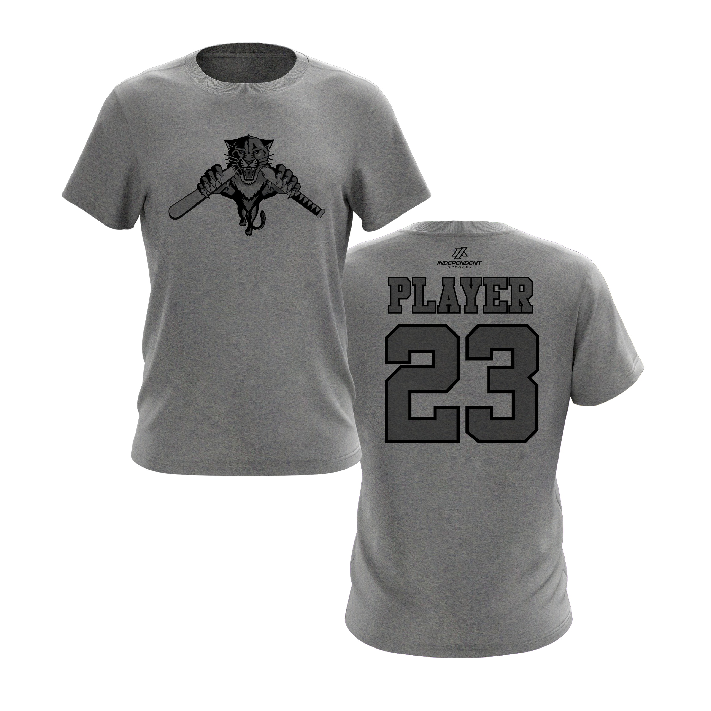 Dolman 10U Heather Grey Practice Shirt