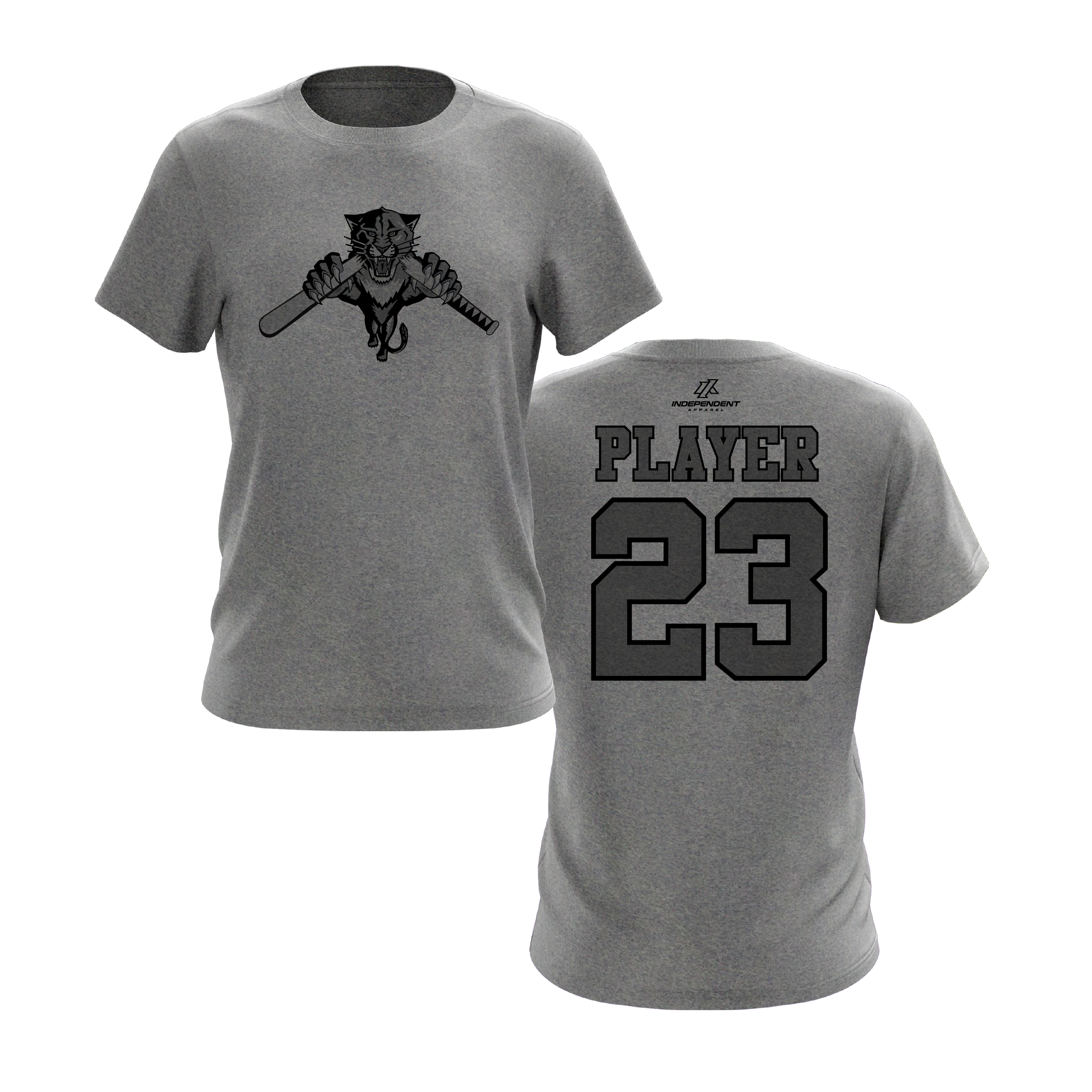 Dolman 10U Heather Grey Practice Shirt