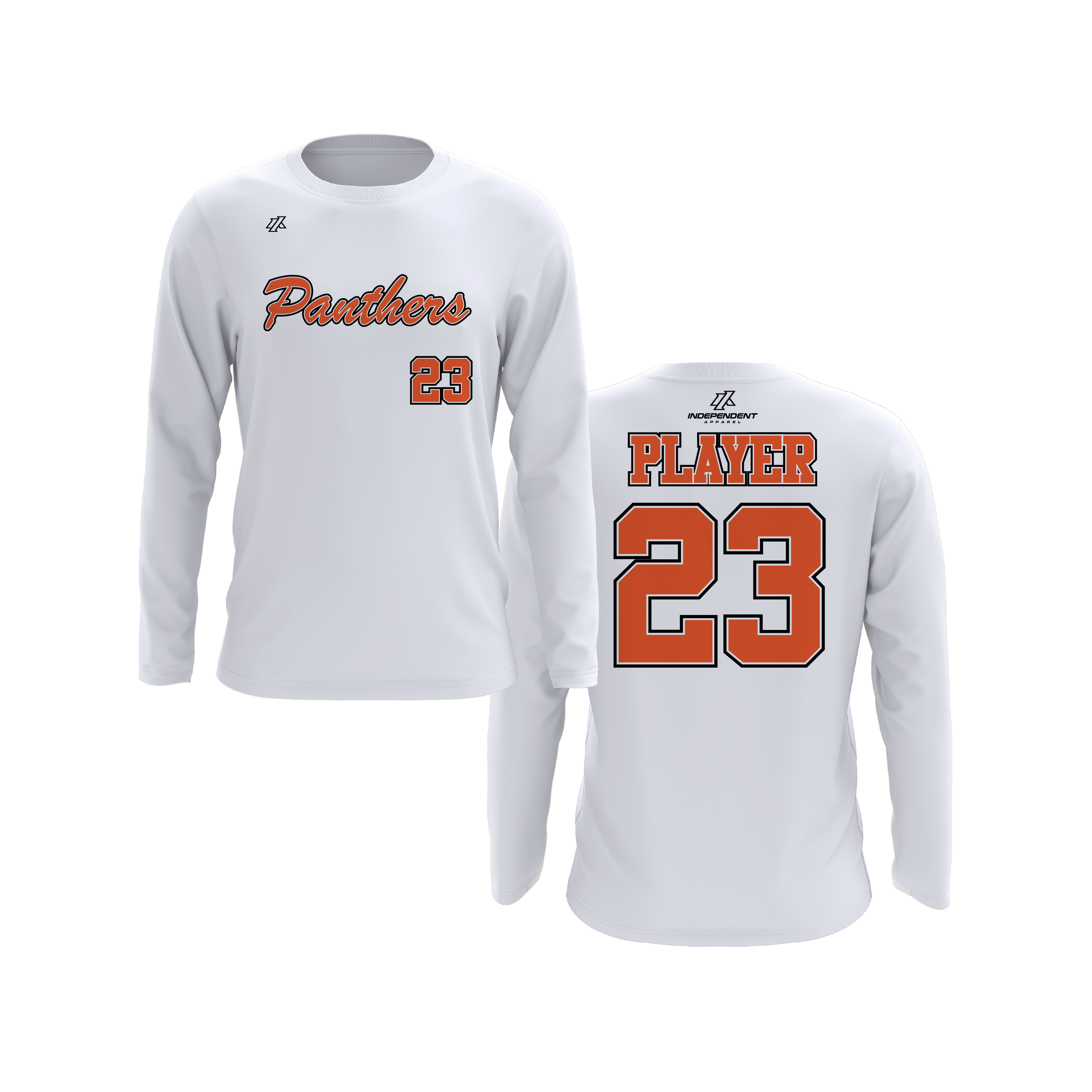 Perlman 7U Panthers Script Logo Long Sleeve Shirt