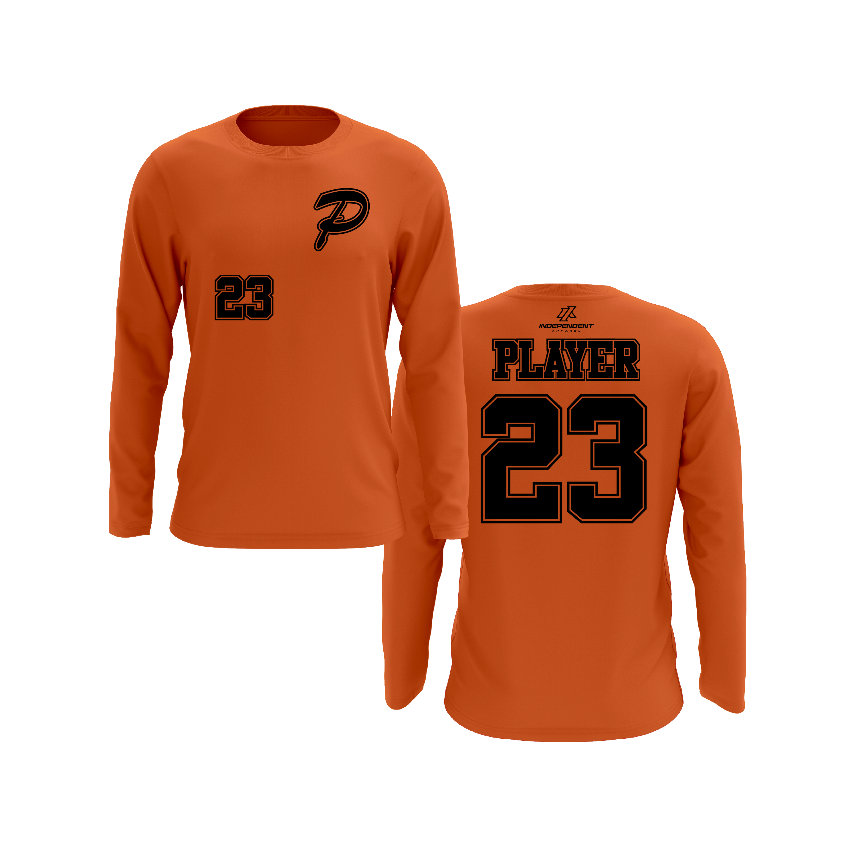 Perlman 7U P Chest Logo Long Sleeve Shirt