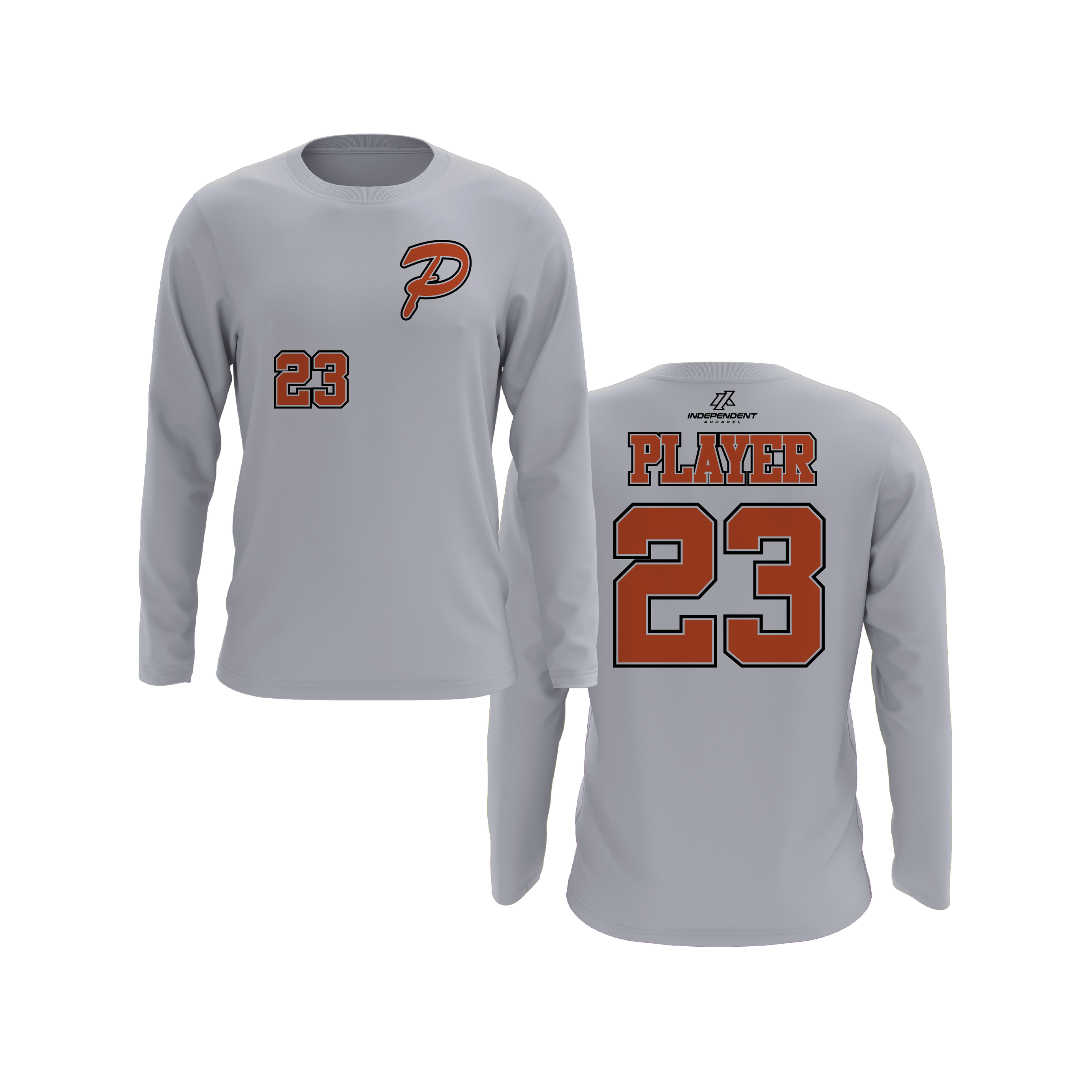 Perlman 7U P Chest Logo Long Sleeve Shirt