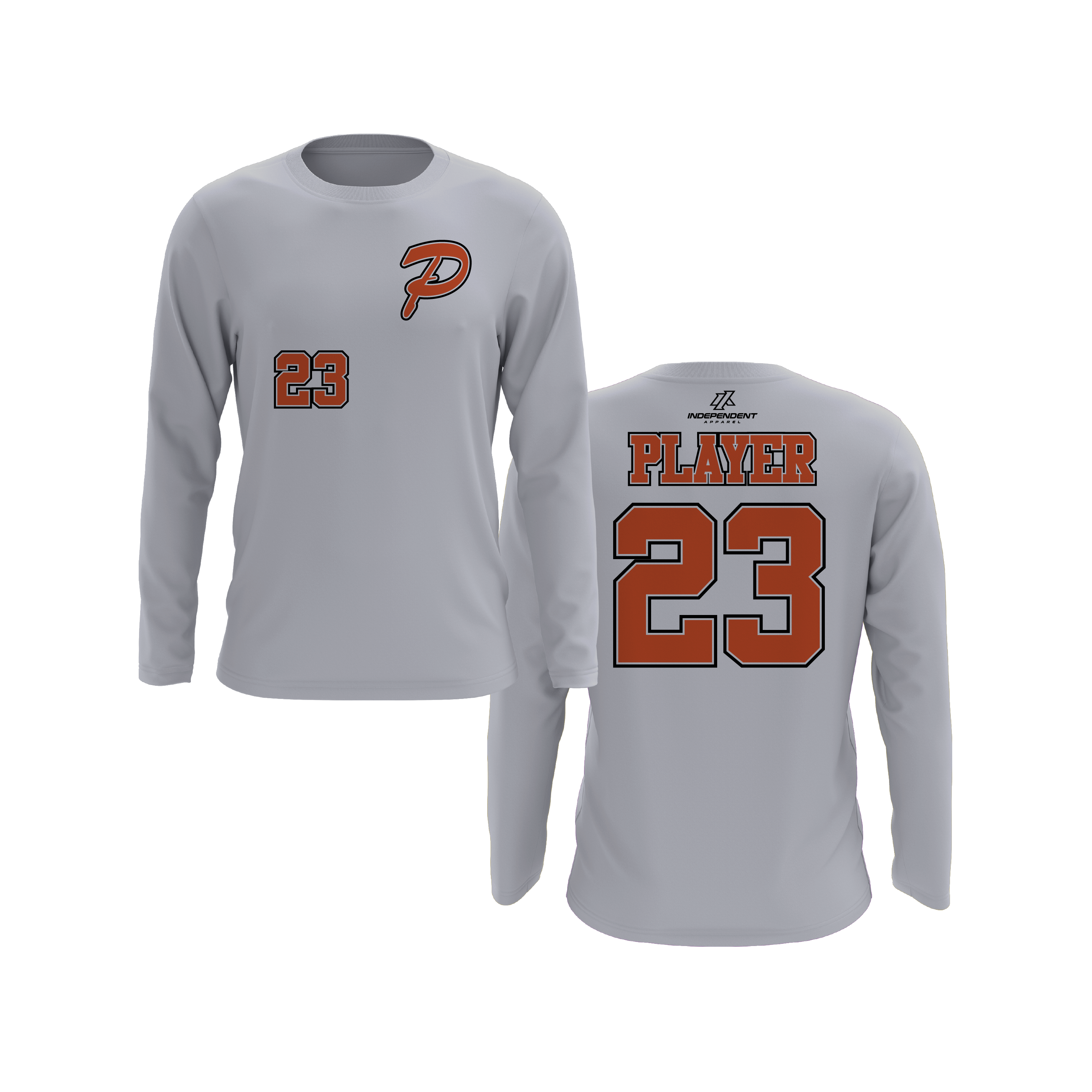 Perlman 7U P Chest Logo Long Sleeve Shirt
