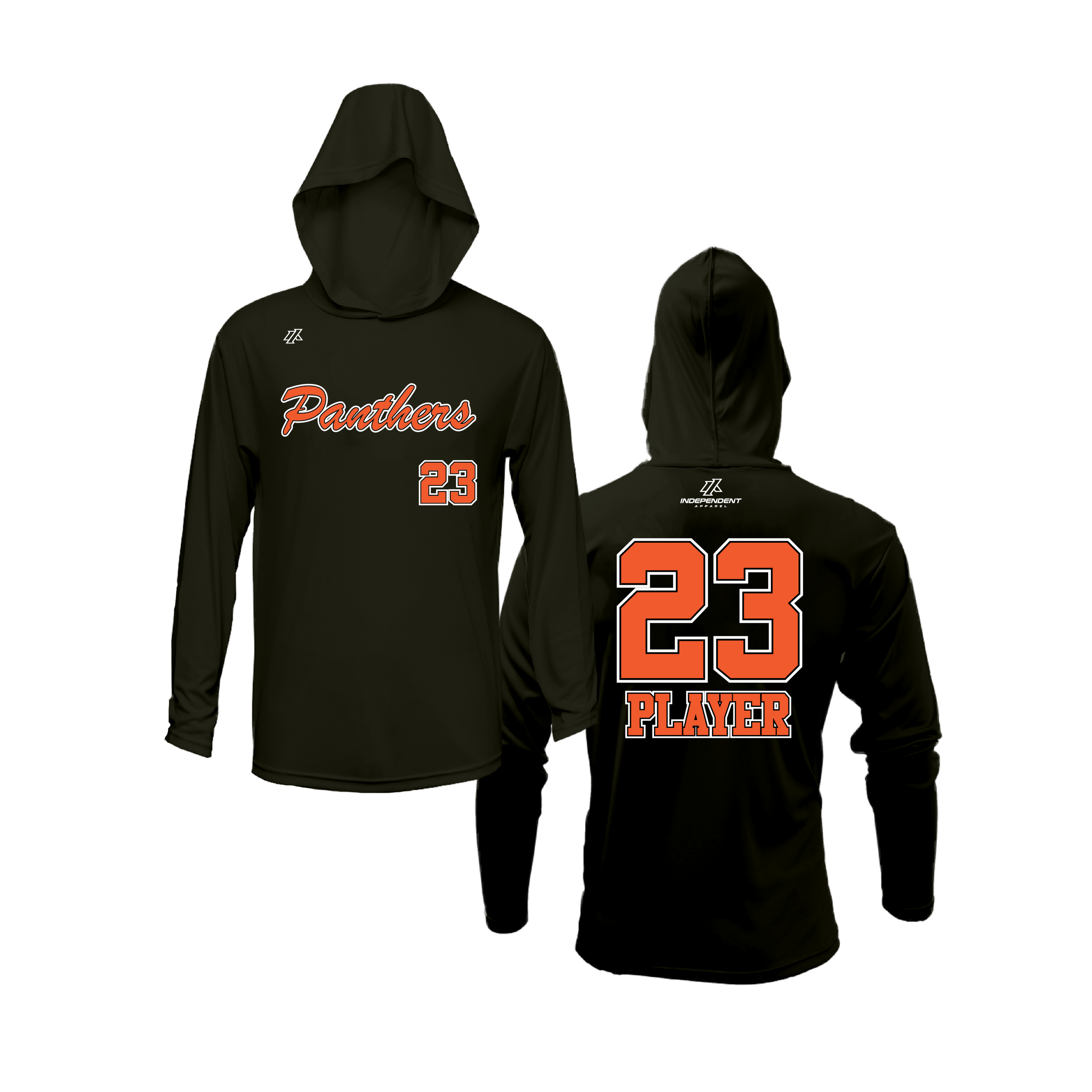 Perlman 7U Panthers Script Logo Lightweight Hoodie