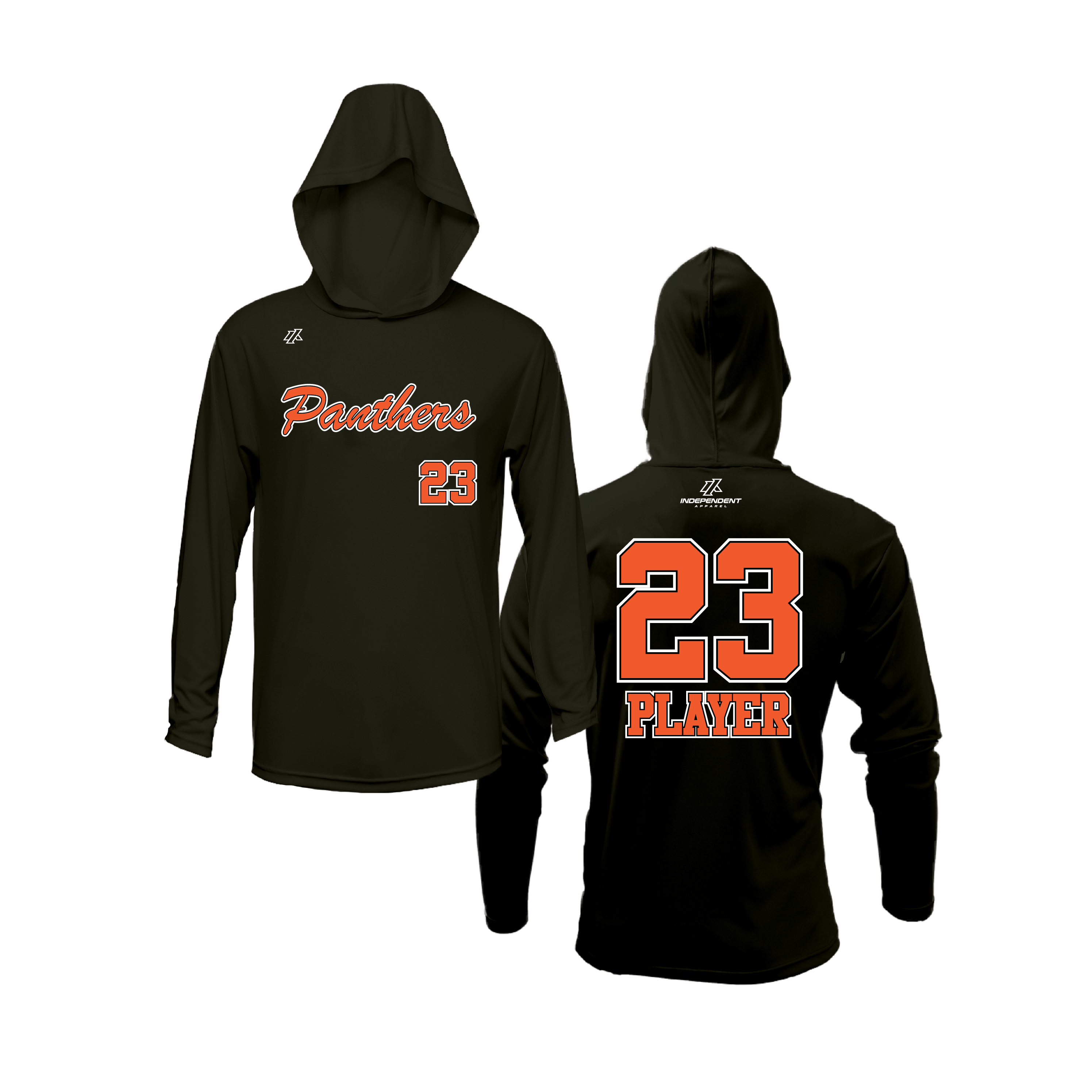Perlman 7U Panthers Script Logo Lightweight Hoodie