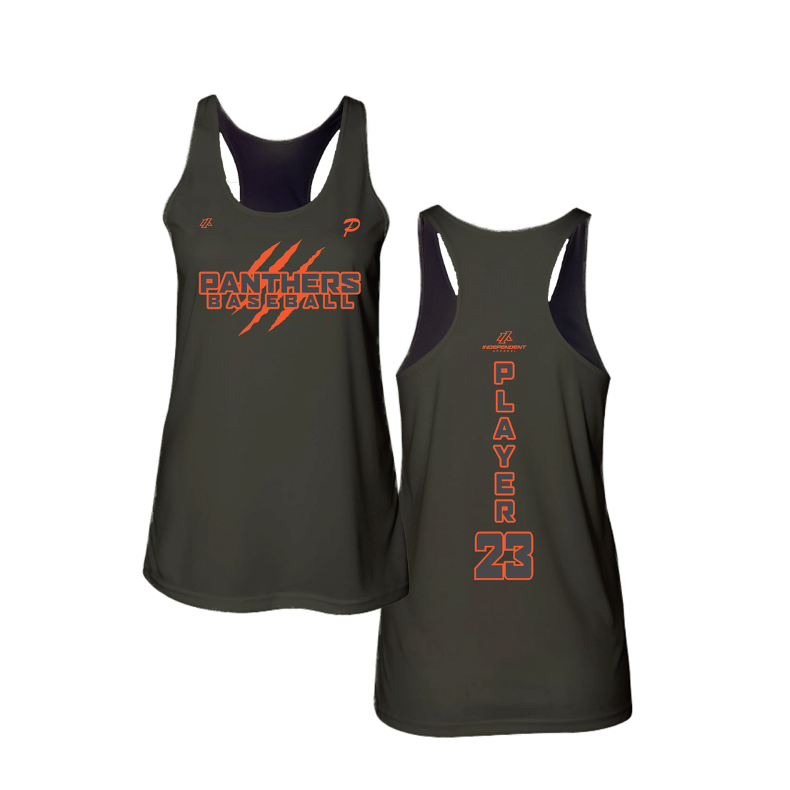 Swisher 8U Panthers Claw Logo Women's Tank Top