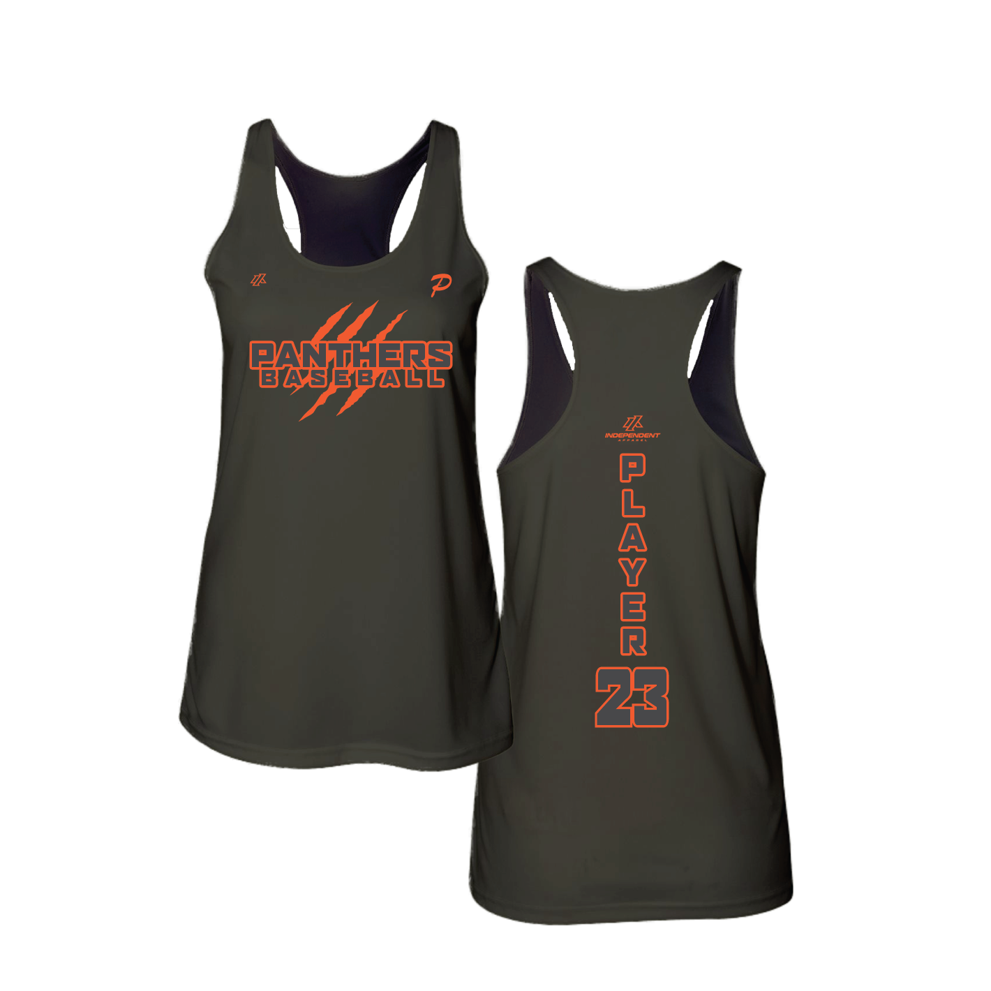 Swisher 8U Panthers Claw Logo Women's Tank Top
