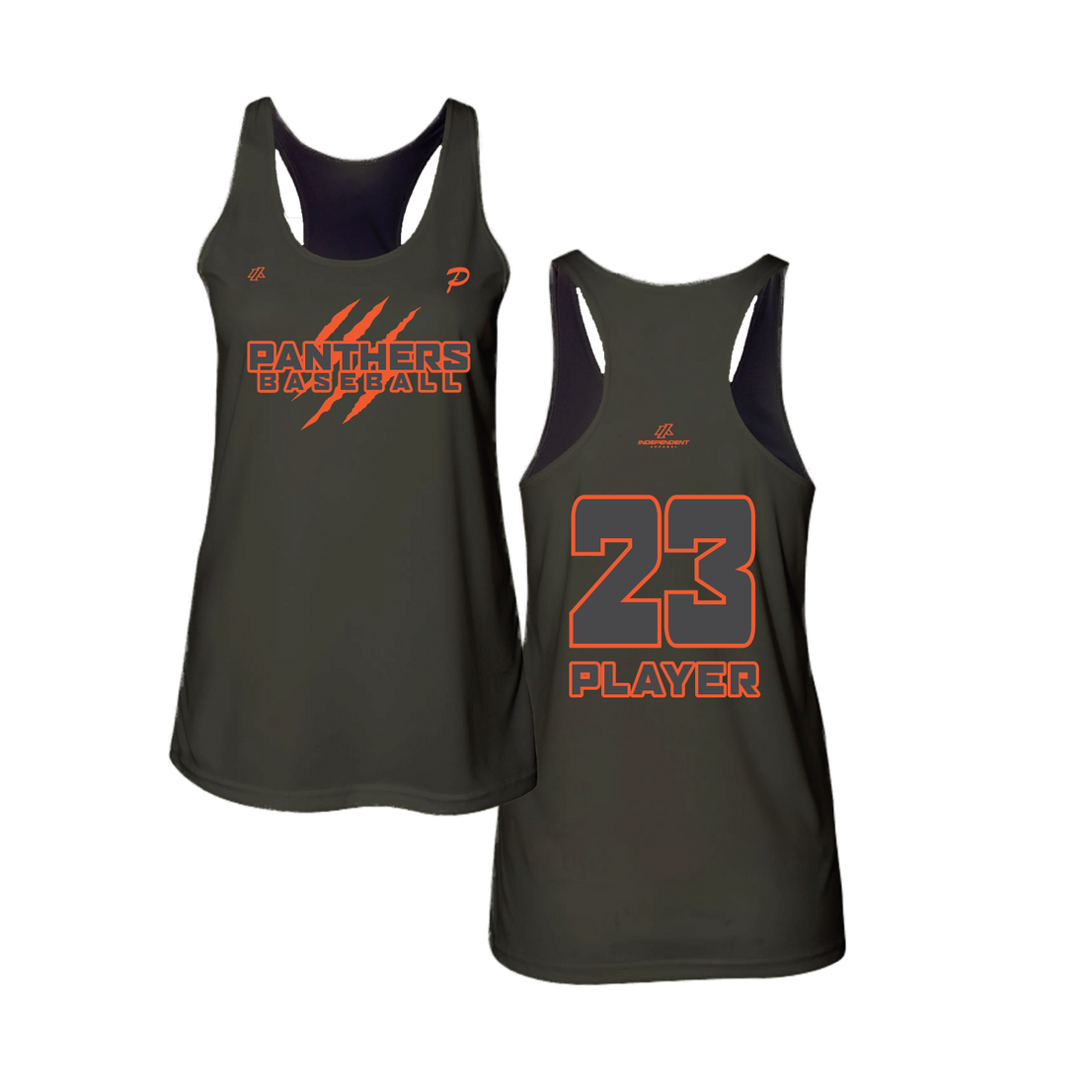 Swisher 8U Panthers Claw Logo Women's Tank Top