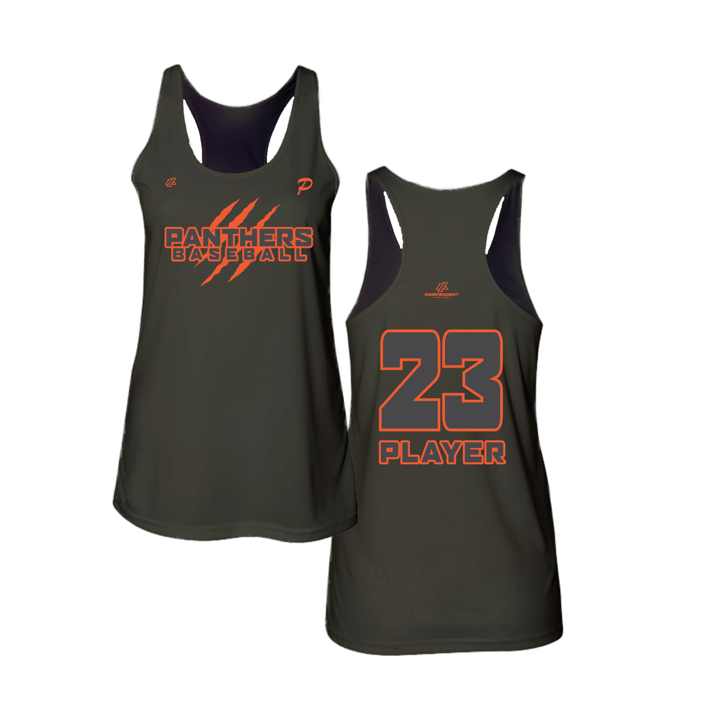 Swisher 8U Panthers Claw Logo Women's Tank Top