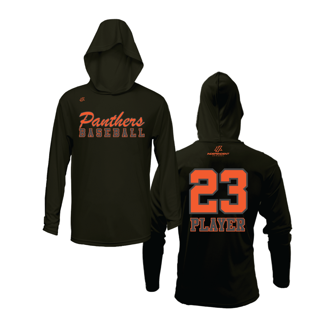 Swisher 8U Panthers Baseball Logo Lightweight Hoodie