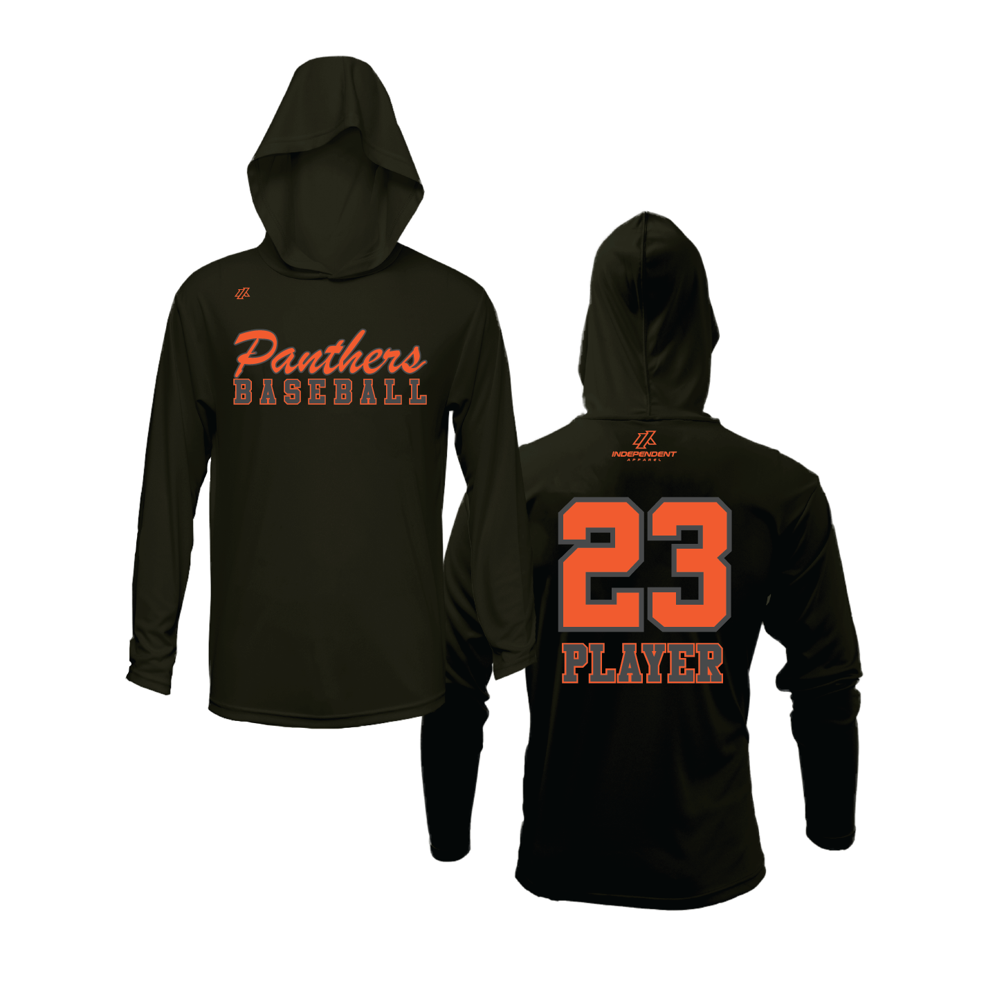Swisher 8U Panthers Baseball Logo Lightweight Hoodie
