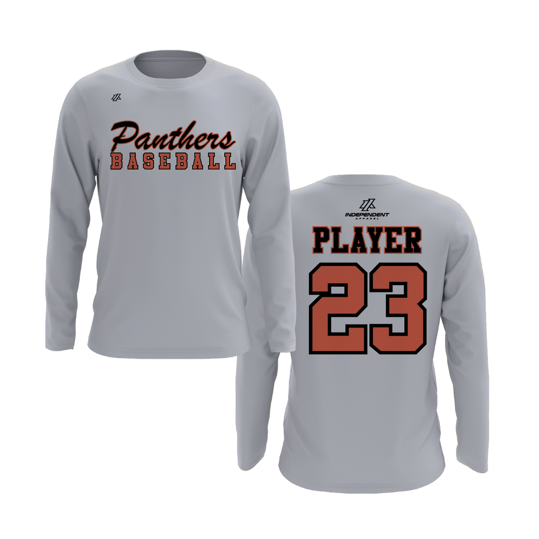 Swisher 8U Panthers Baseball Logo Long Sleeve Shirt