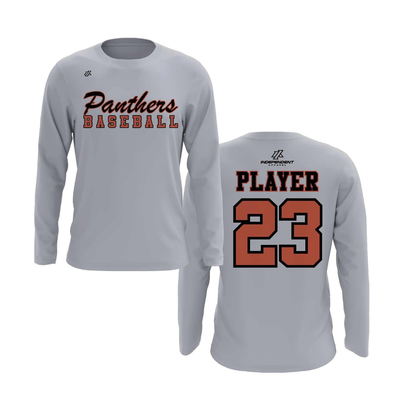 Swisher 8U Panthers Baseball Logo Long Sleeve Shirt