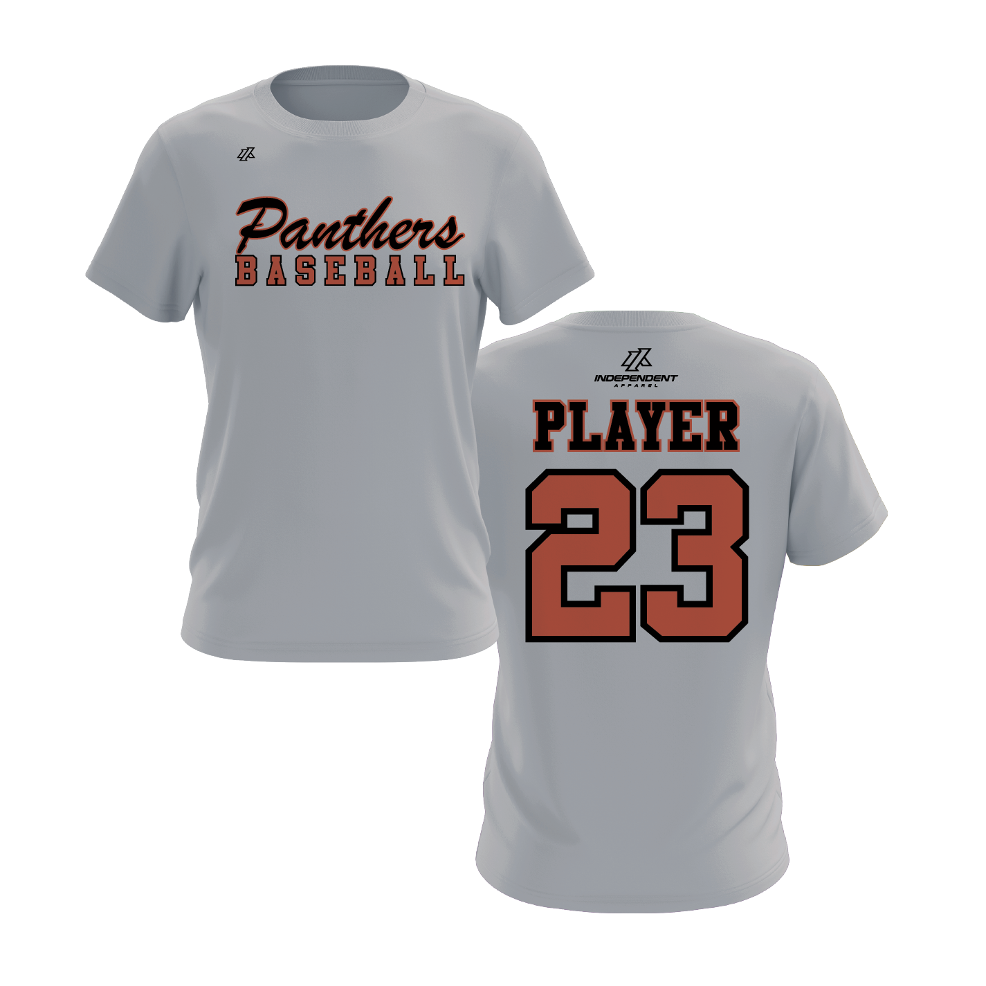Swisher 8U Panthers Baseball Logo Short Sleeve Shirt