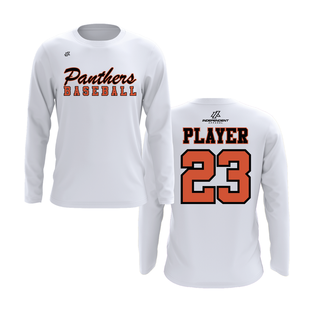 Swisher 8U Panthers Baseball Logo Long Sleeve Shirt