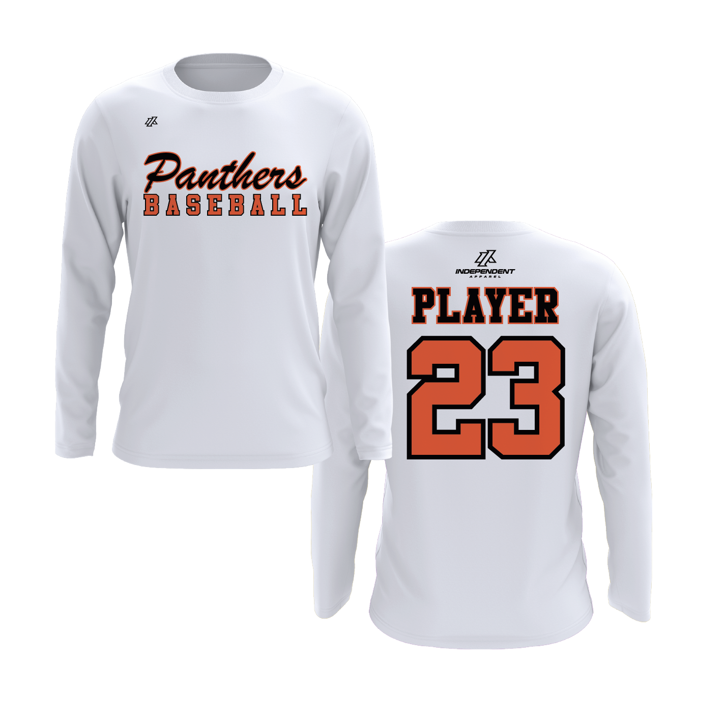 Swisher 8U Panthers Baseball Logo Long Sleeve Shirt