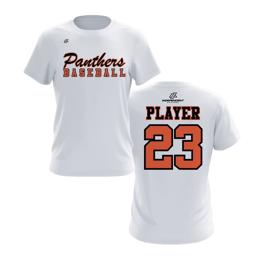 Swisher 8U Panthers Baseball Logo Short Sleeve Shirt