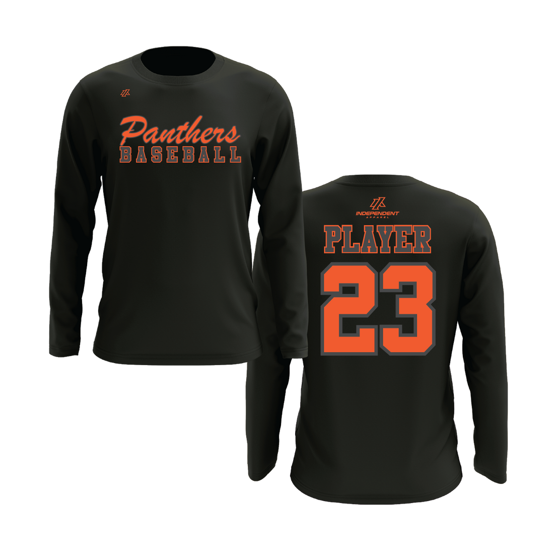 Swisher 8U Panthers Baseball Logo Long Sleeve Shirt