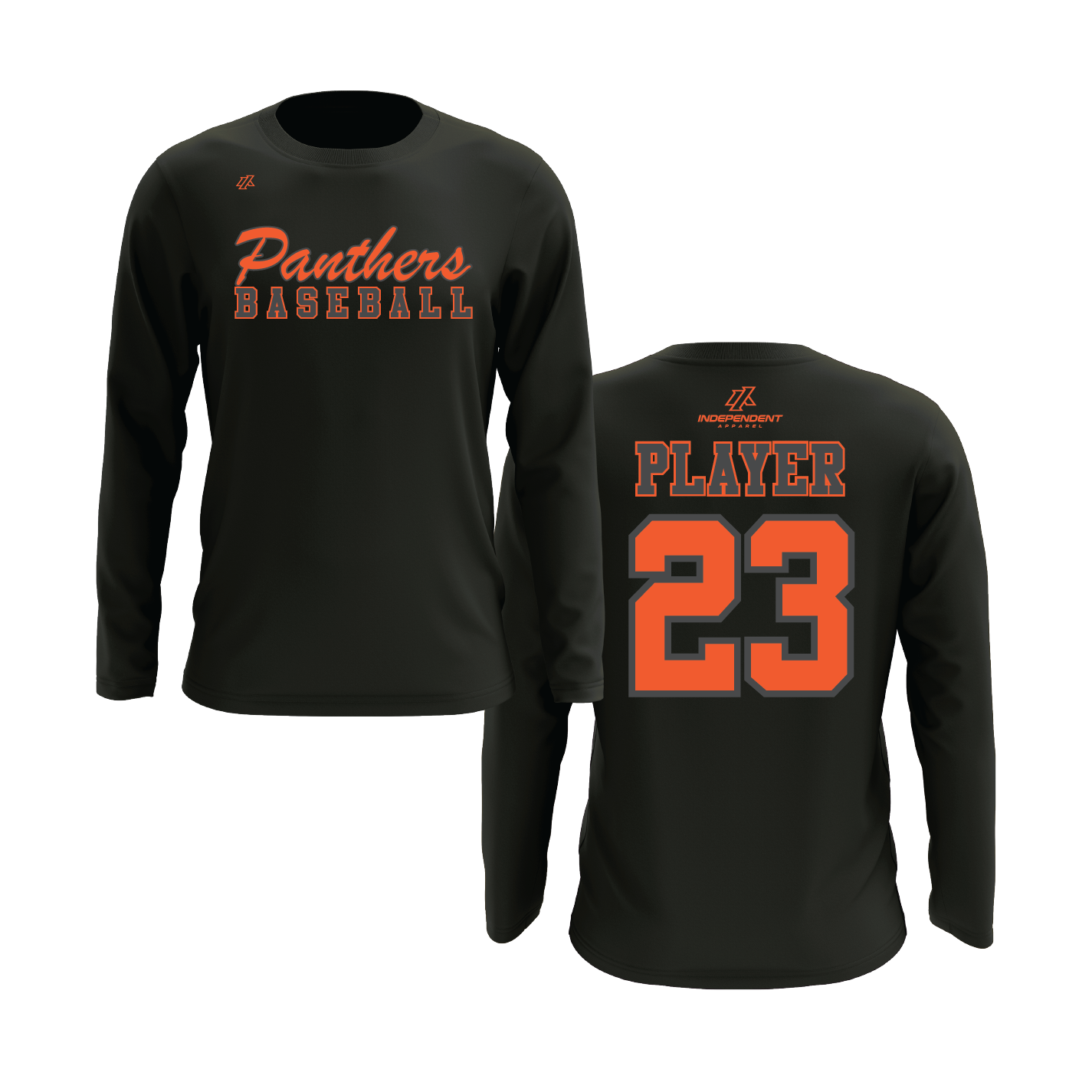 Swisher 8U Panthers Baseball Logo Long Sleeve Shirt