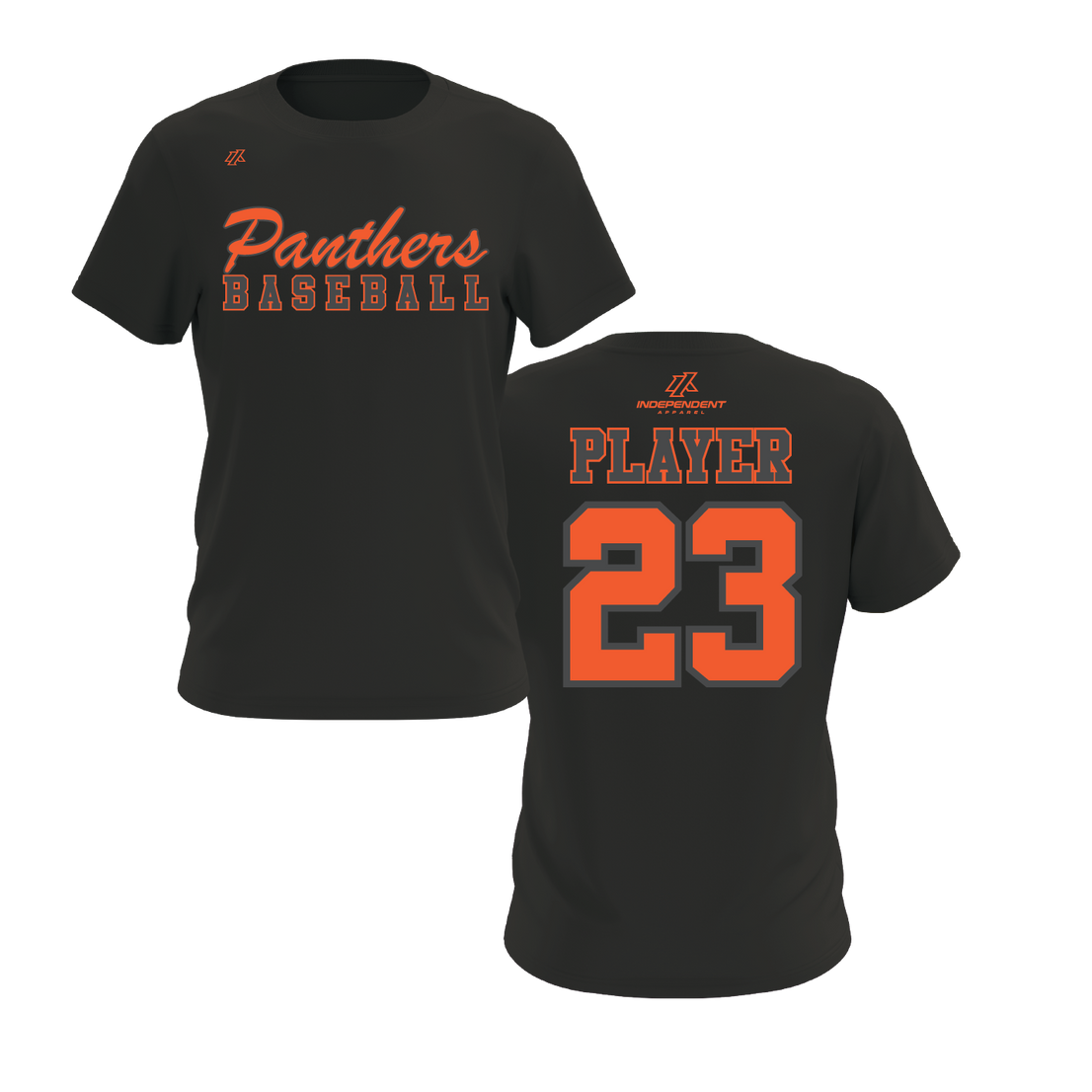 Swisher 8U Panthers Baseball Logo Short Sleeve Shirt