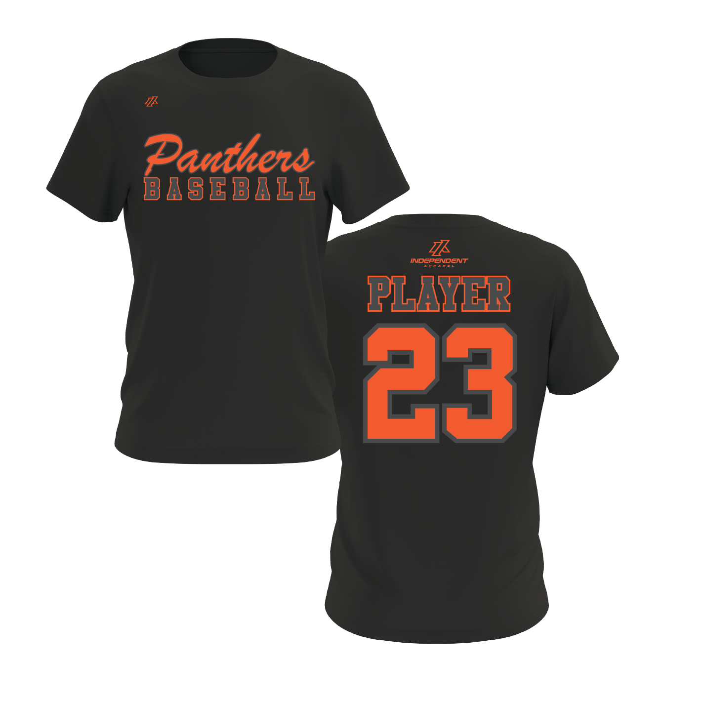 Swisher 8U Panthers Baseball Logo Short Sleeve Shirt