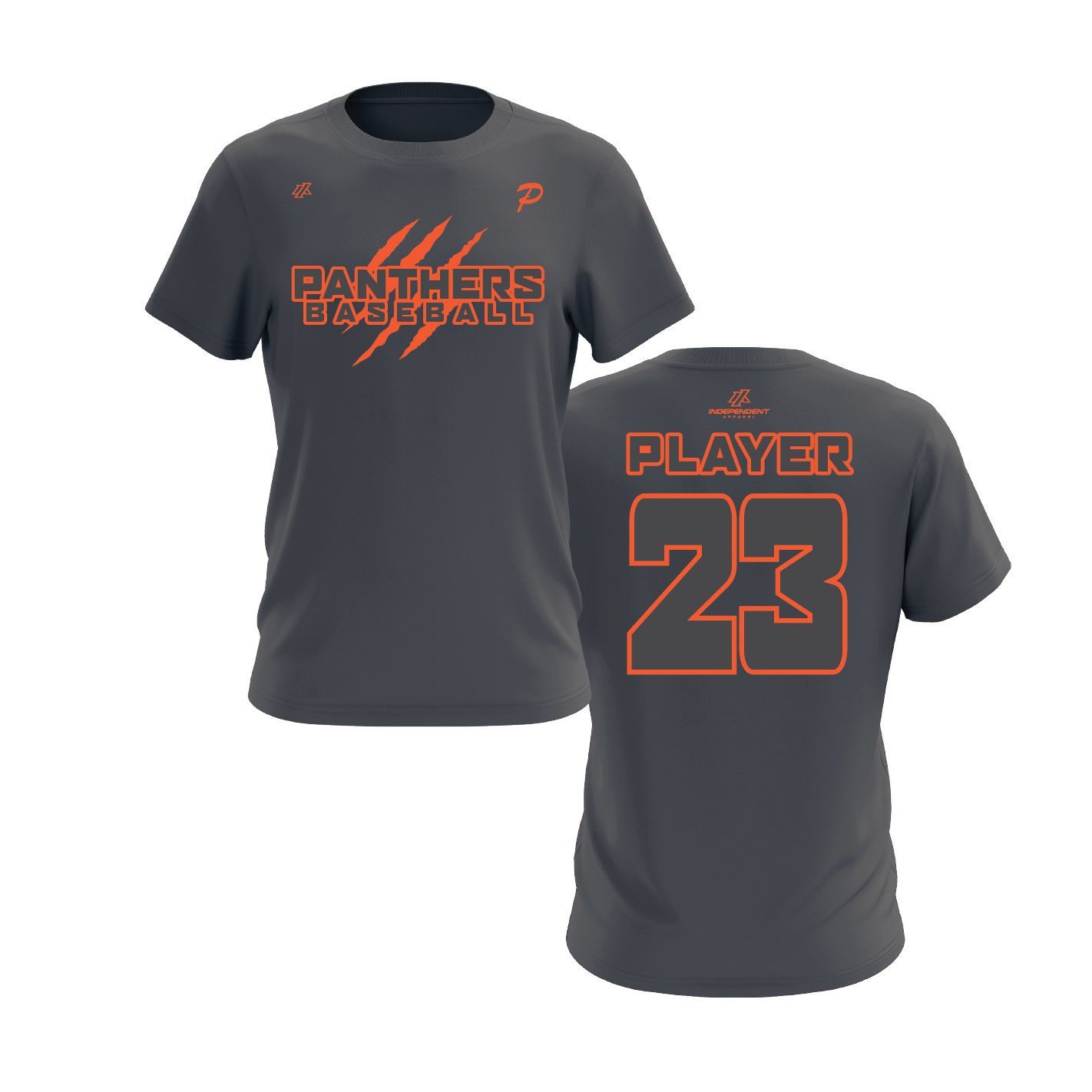 Swisher 8U Panthers Claw Logo Short Sleeve Shirt