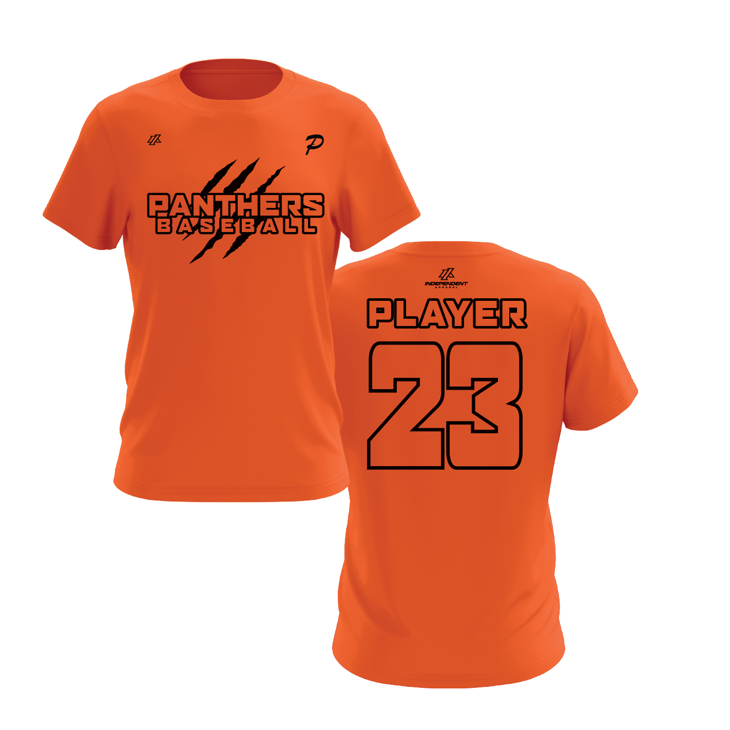 Swisher 8U Panthers Claw Logo Short Sleeve Shirt