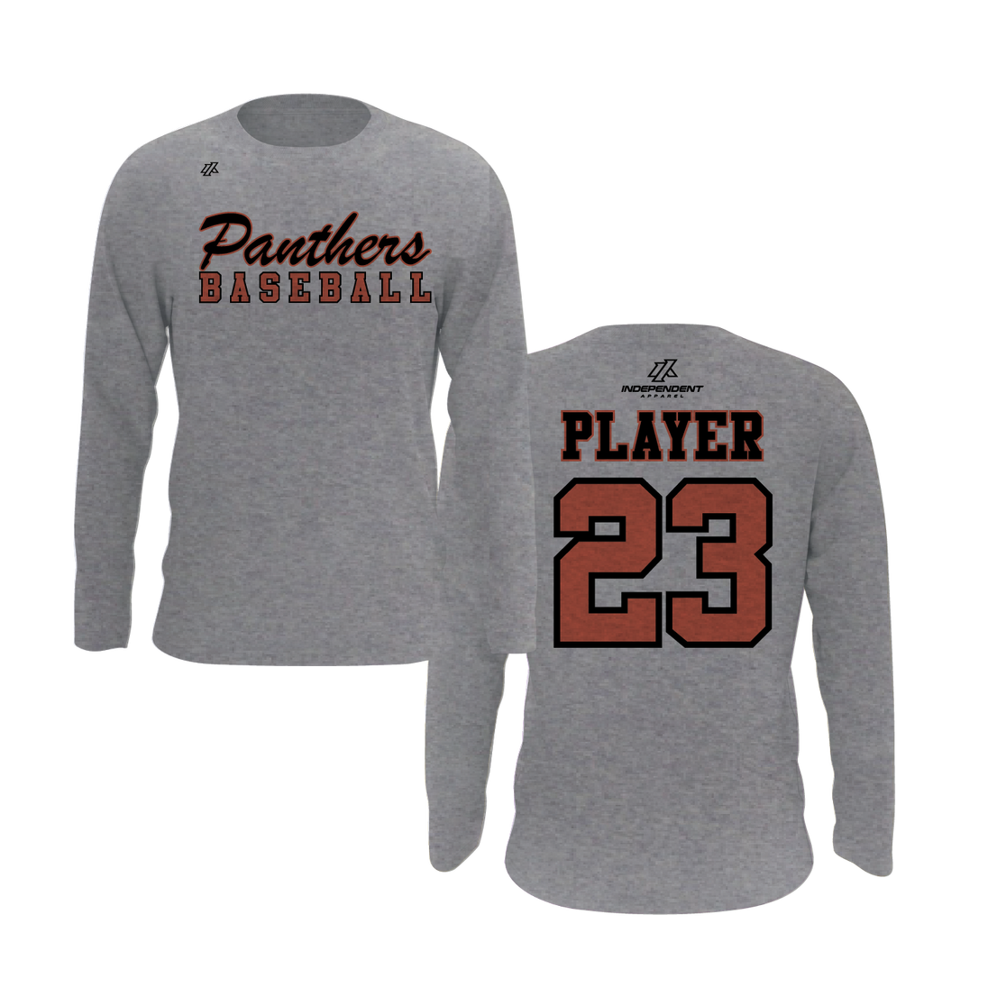 Swisher 8U Panthers Baseball Logo Long Sleeve Shirt