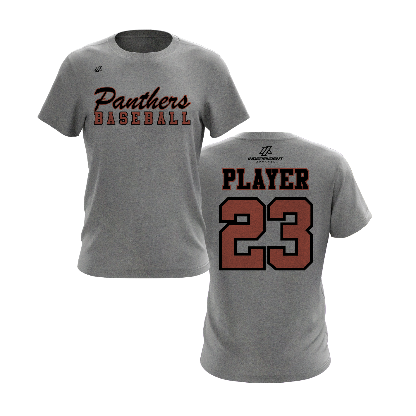 Swisher 8U Panthers Baseball Logo Short Sleeve Shirt