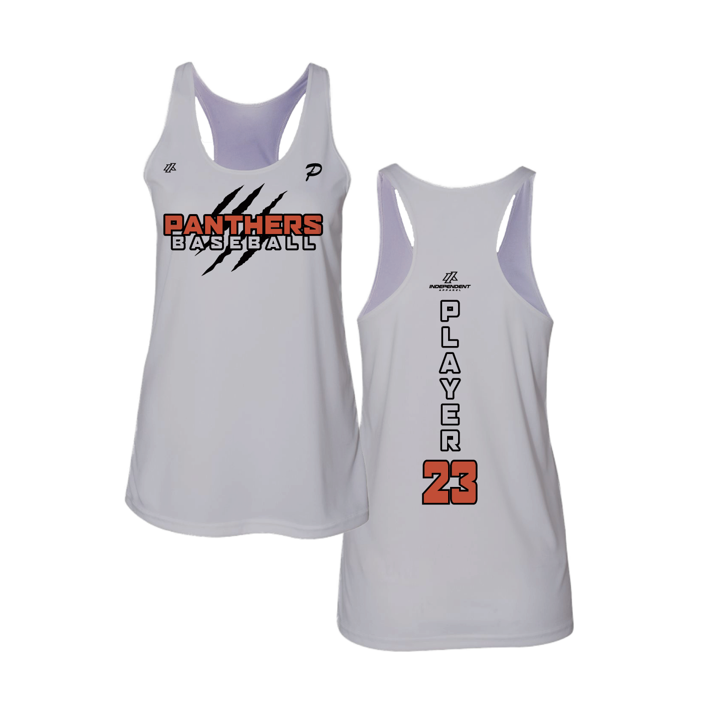 Swisher 8U Panthers Claw Logo Women's Tank Top