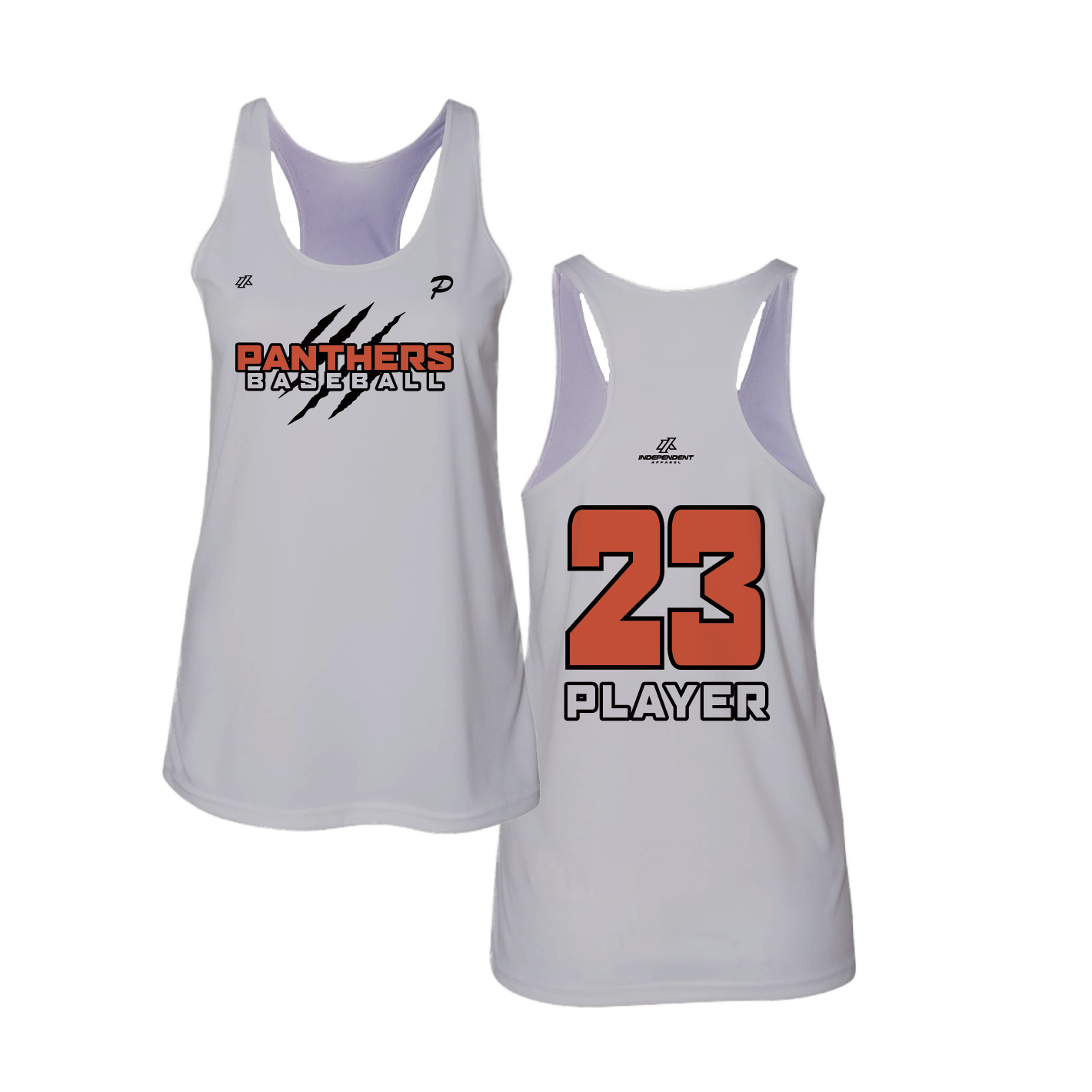 Swisher 8U Panthers Claw Logo Women's Tank Top