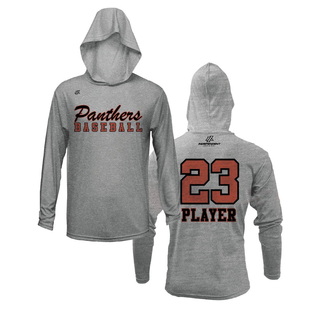 Swisher 8U Panthers Baseball Logo Lightweight Hoodie