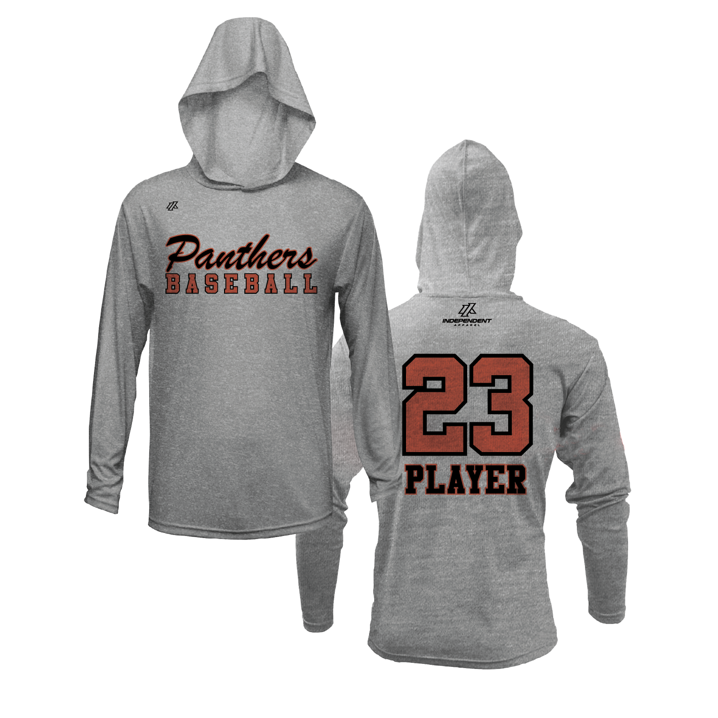 Swisher 8U Panthers Baseball Logo Lightweight Hoodie